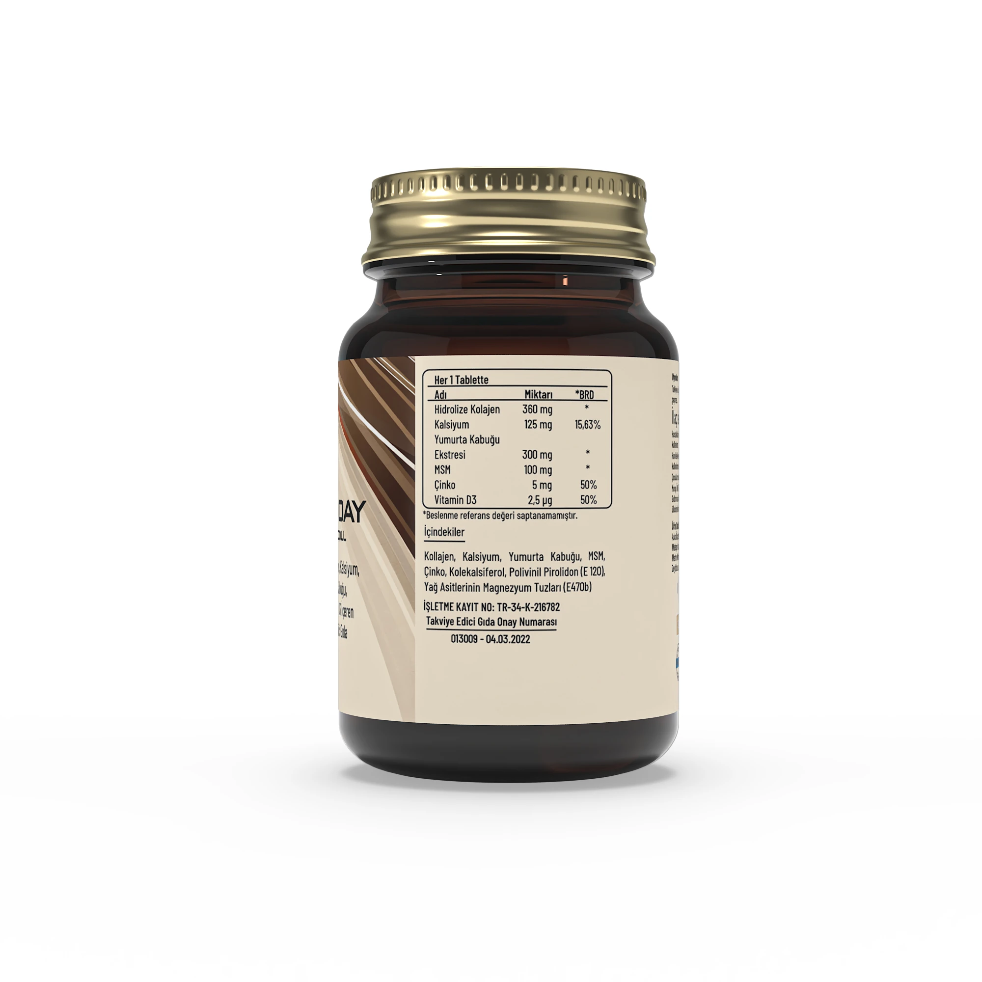 Askoday Nem-Coll – Yumurta Kabuğu Ekstresi, Hidrolize Kolajen ve Vitaminler İçeren Kompleks (30 Tablet)