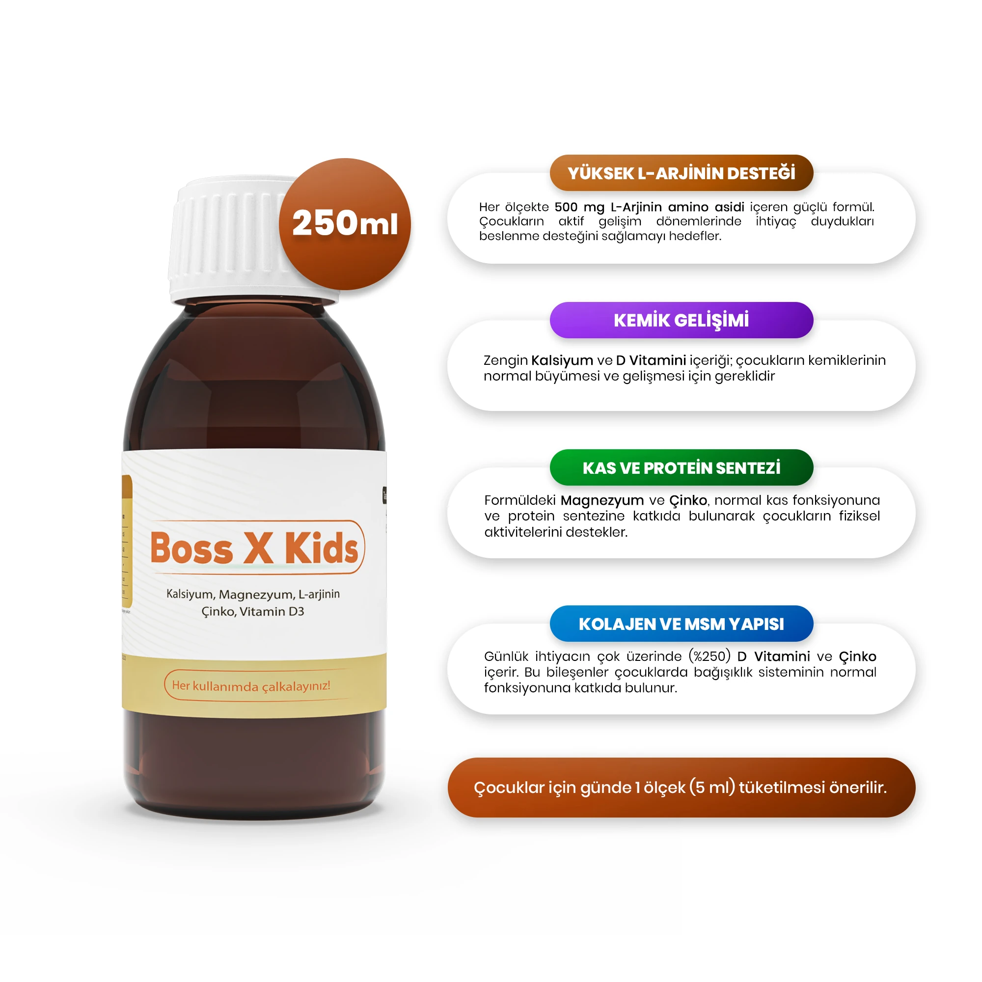 ASKO Boss X Kids – Çocuklar için Zengin İçerikli Multivitamin Takviyesi - 3'lü Avantaj Paketi