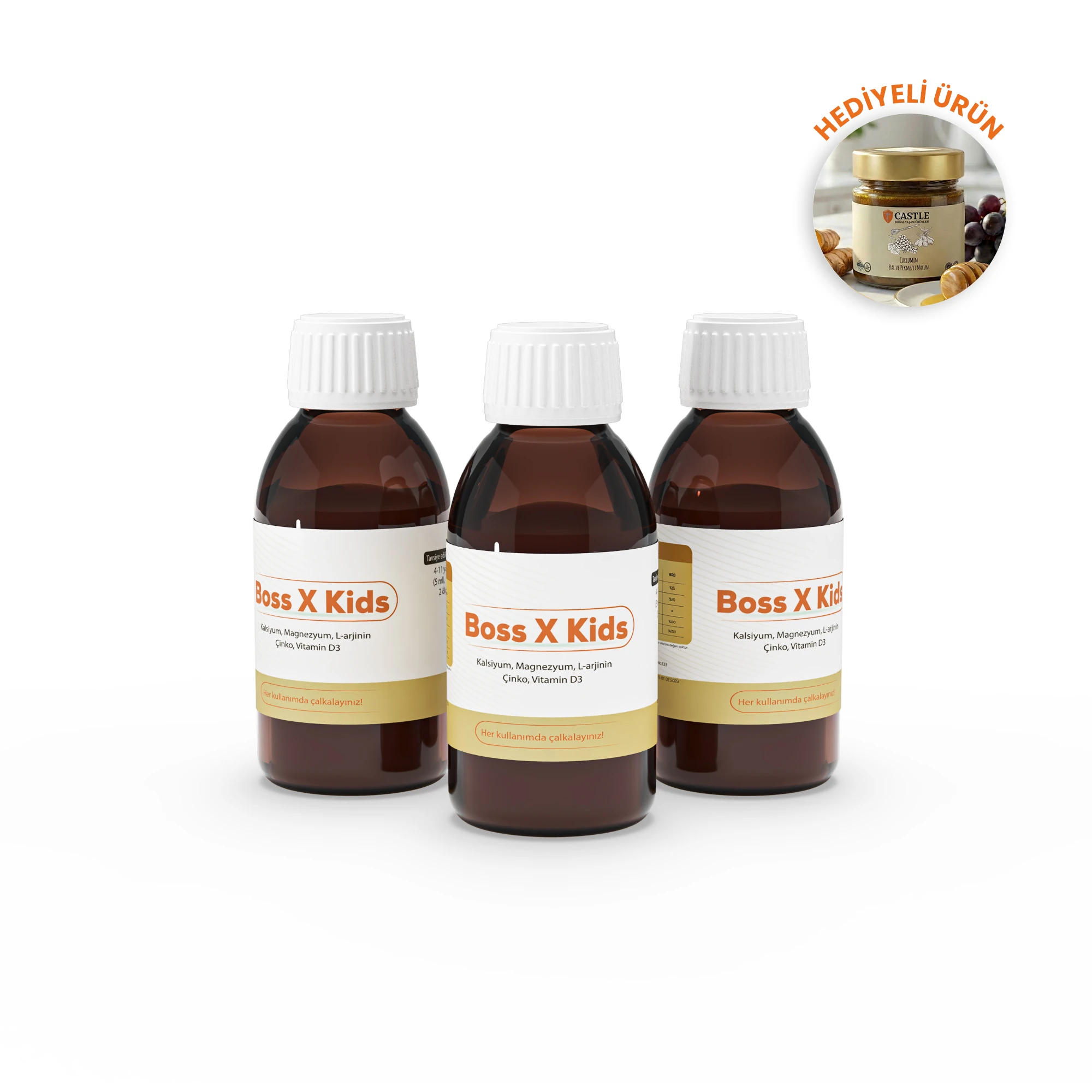ASKO Boss X Kids – Çocuklar için Zengin İçerikli Multivitamin Takviyesi - 3'lü Avantaj Paketi