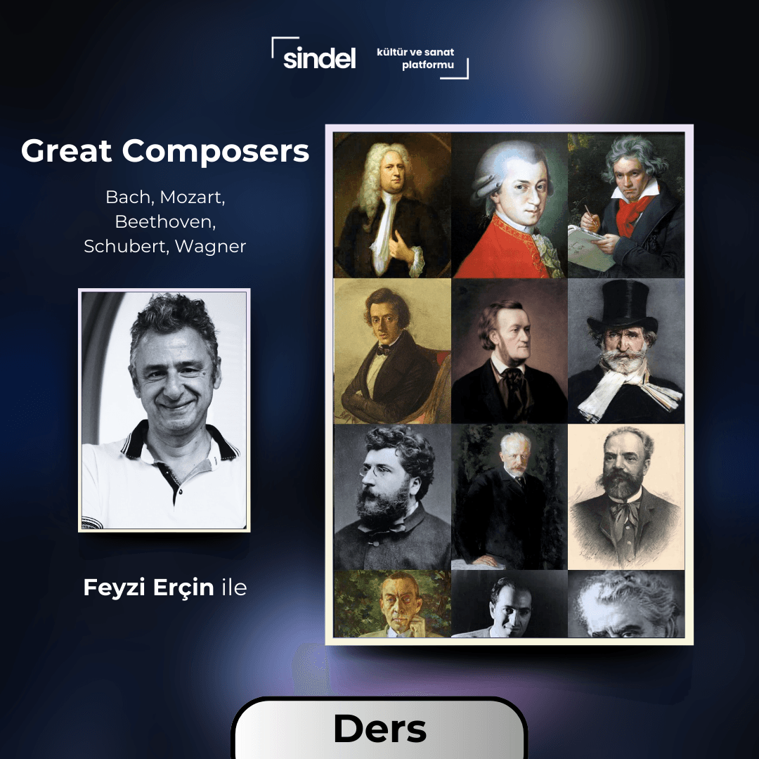 Great Composers - 5 Bölüm Paket - Bach, Mozart, Beethoven, Schubert, Wagner - Seminer 