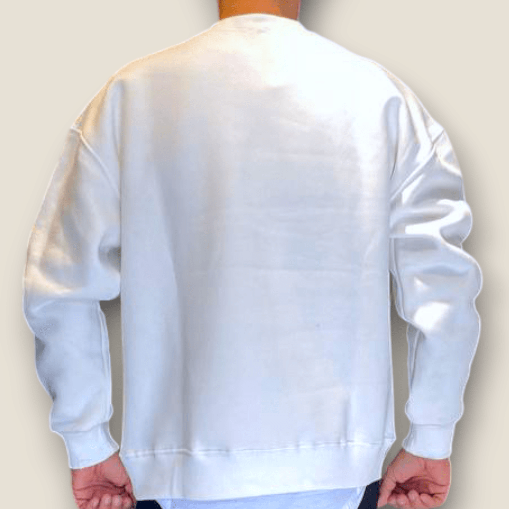 Beyaz Renk Şardonlu Basic Sweatshirt