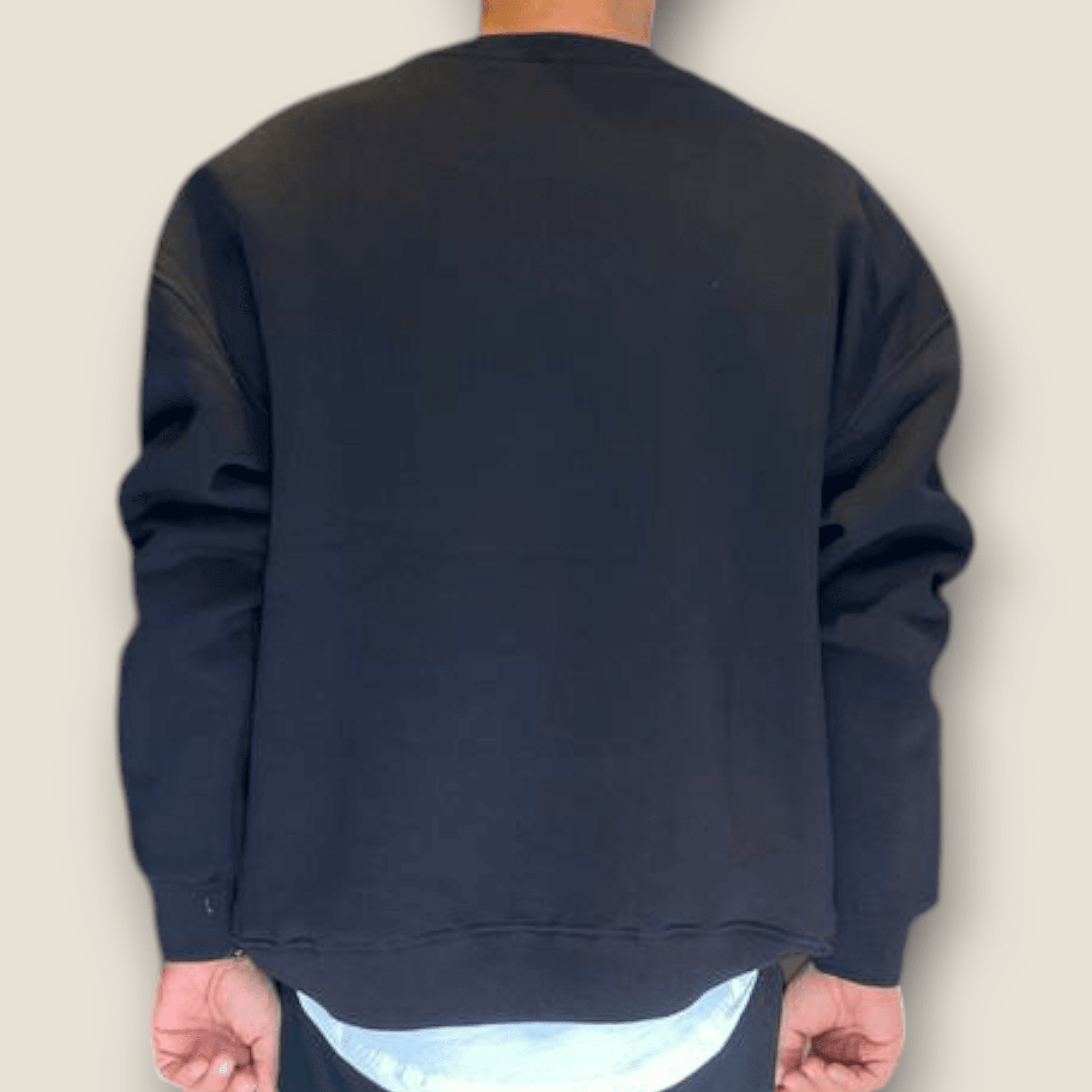 Siyah Renk Şardonlu Basic Sweatshirt