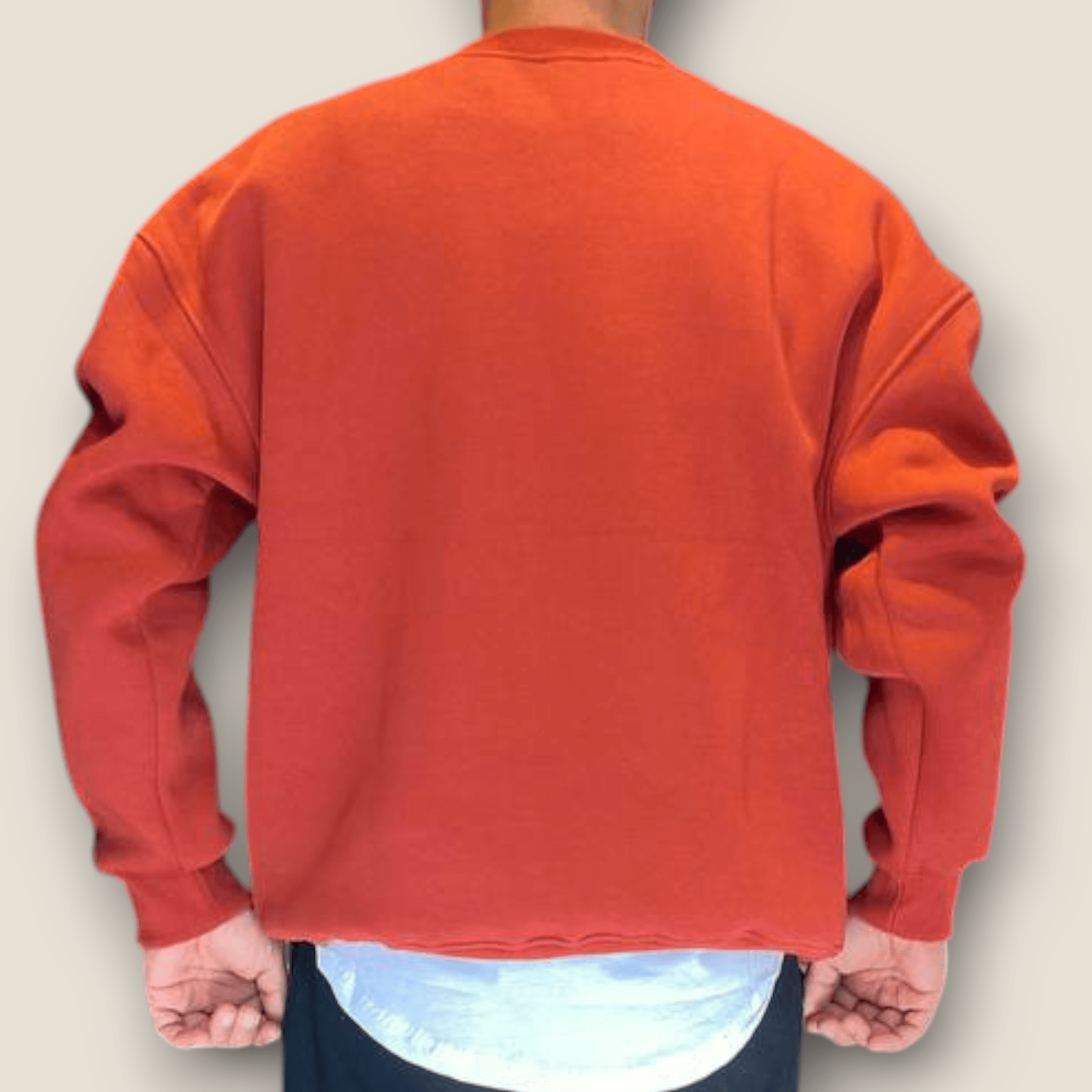 Kiremit Renk Şardonlu Basic Sweatshirt