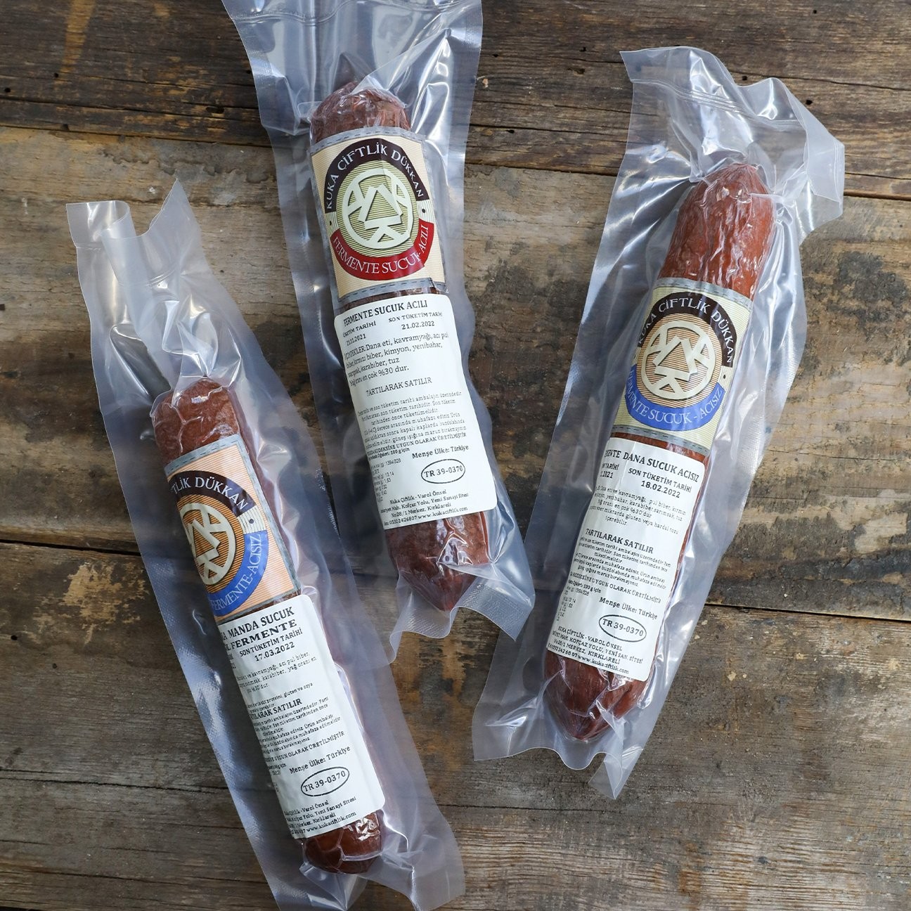 Fermente Dana Sucuk, Acısız (40q Baton) 230 Gr