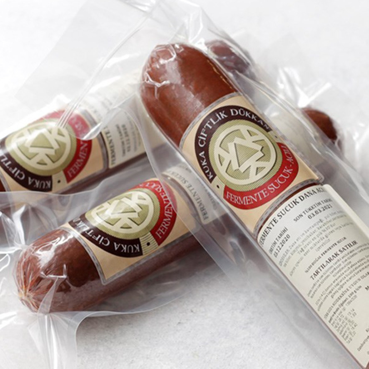 Fermente Dana Sucuk, Acılı (40q Baton) 230 Gr