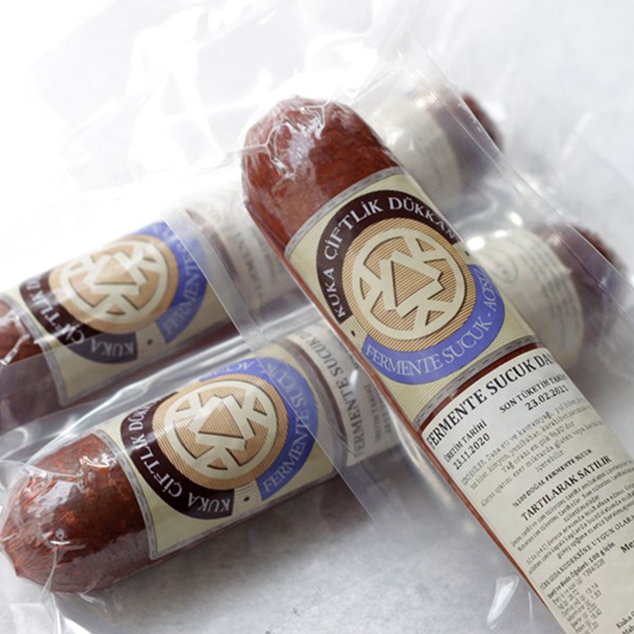 Fermente Dana Sucuk, Acısız (40q Baton) 230 Gr