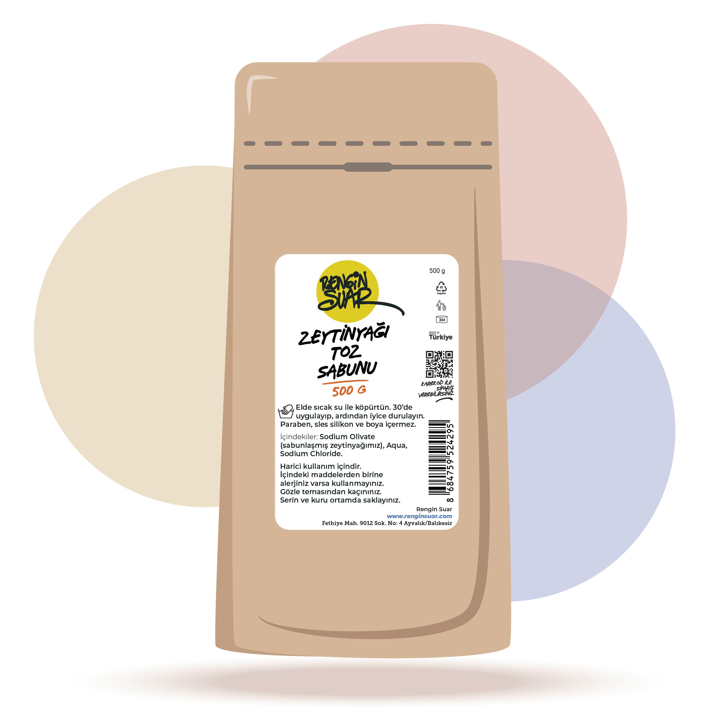 500 G ZEYTİNYAĞI TOZ SABUNU