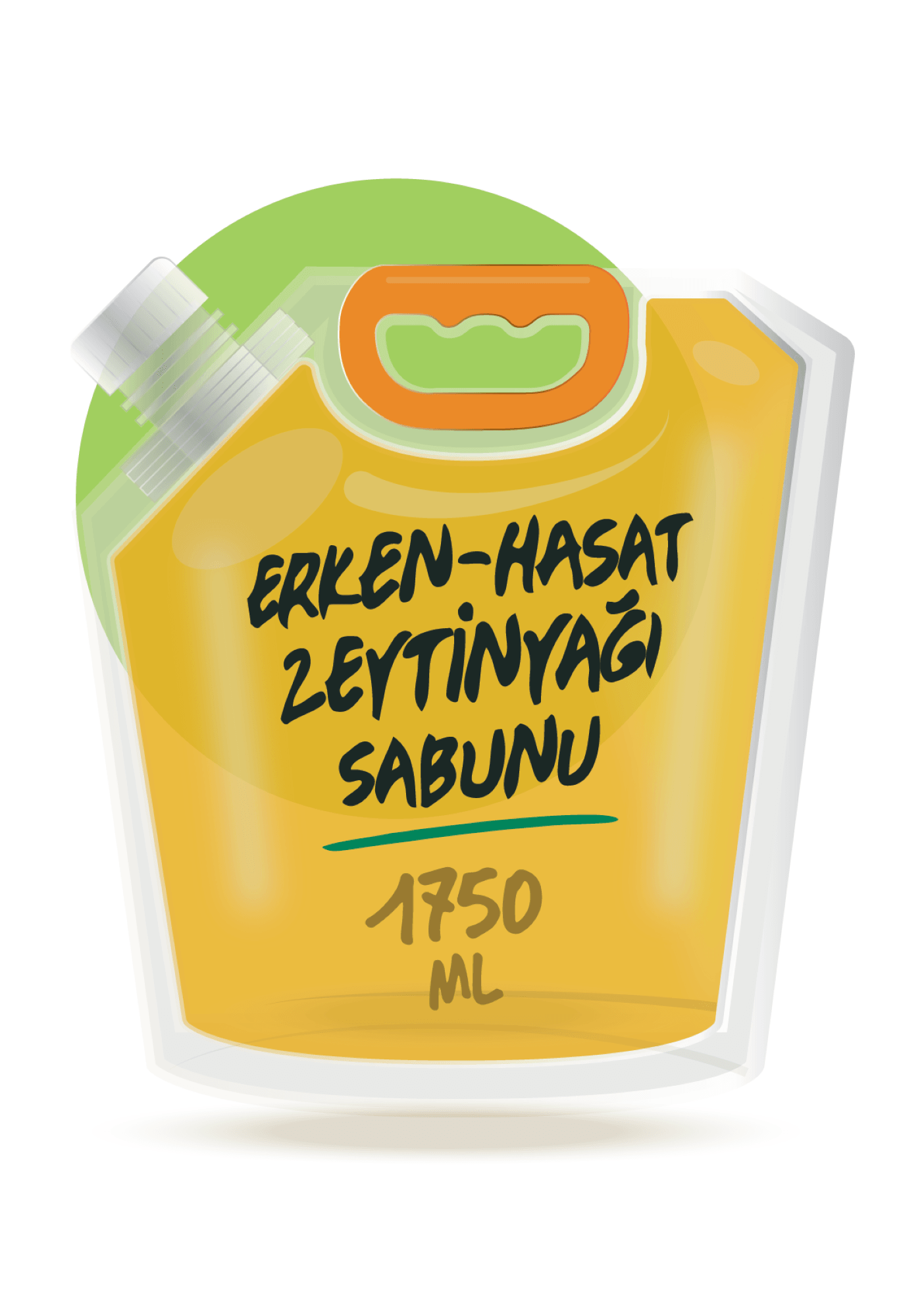 TAM KATKISIZ ZEYTİNYAĞI SABUNU DOLDURMA PAKETİ (1750 ML)