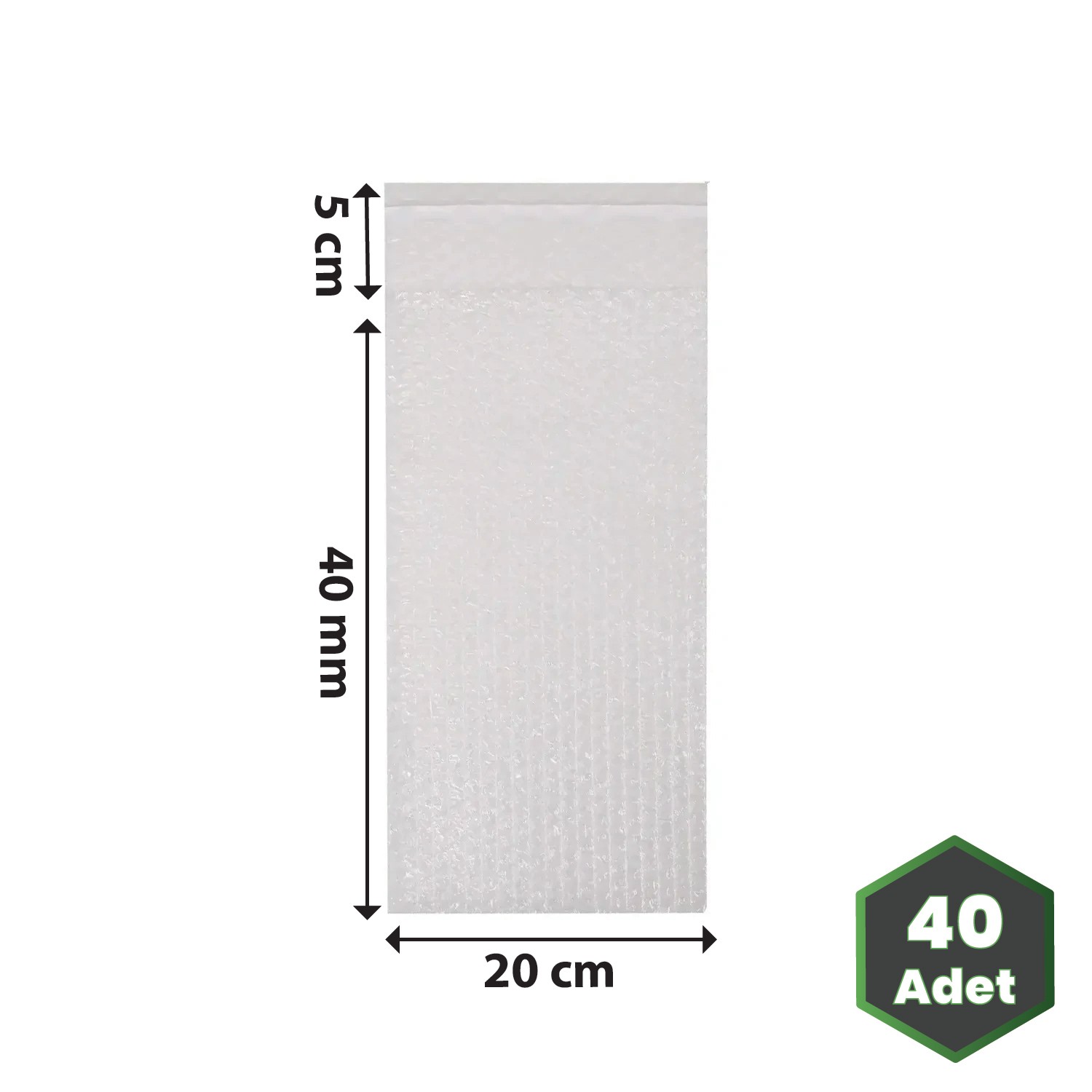 20x40+5 cm 80 gr Bantlı Balonlu Torba
