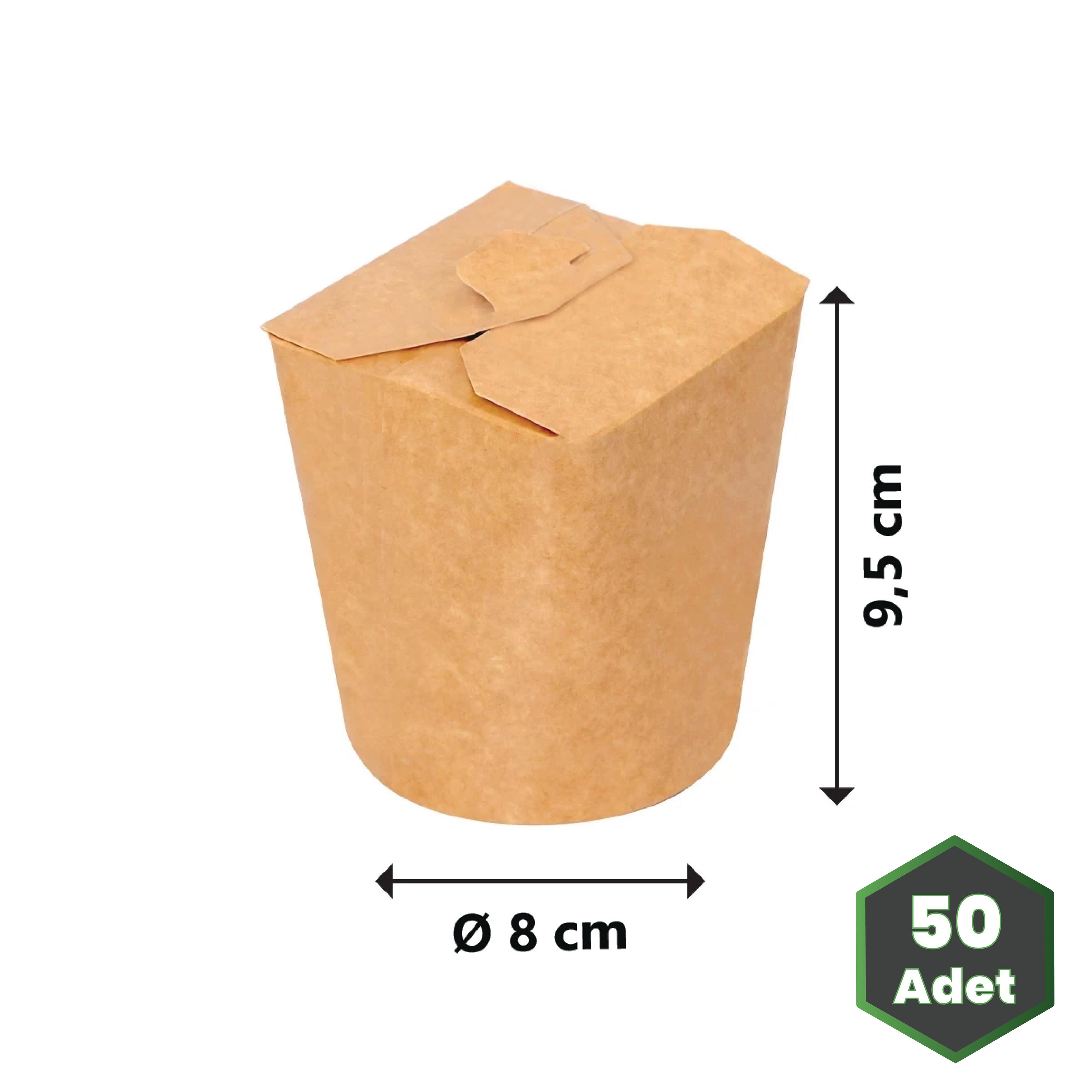 16 oz Kraft Karton Noodle ve Döner Box