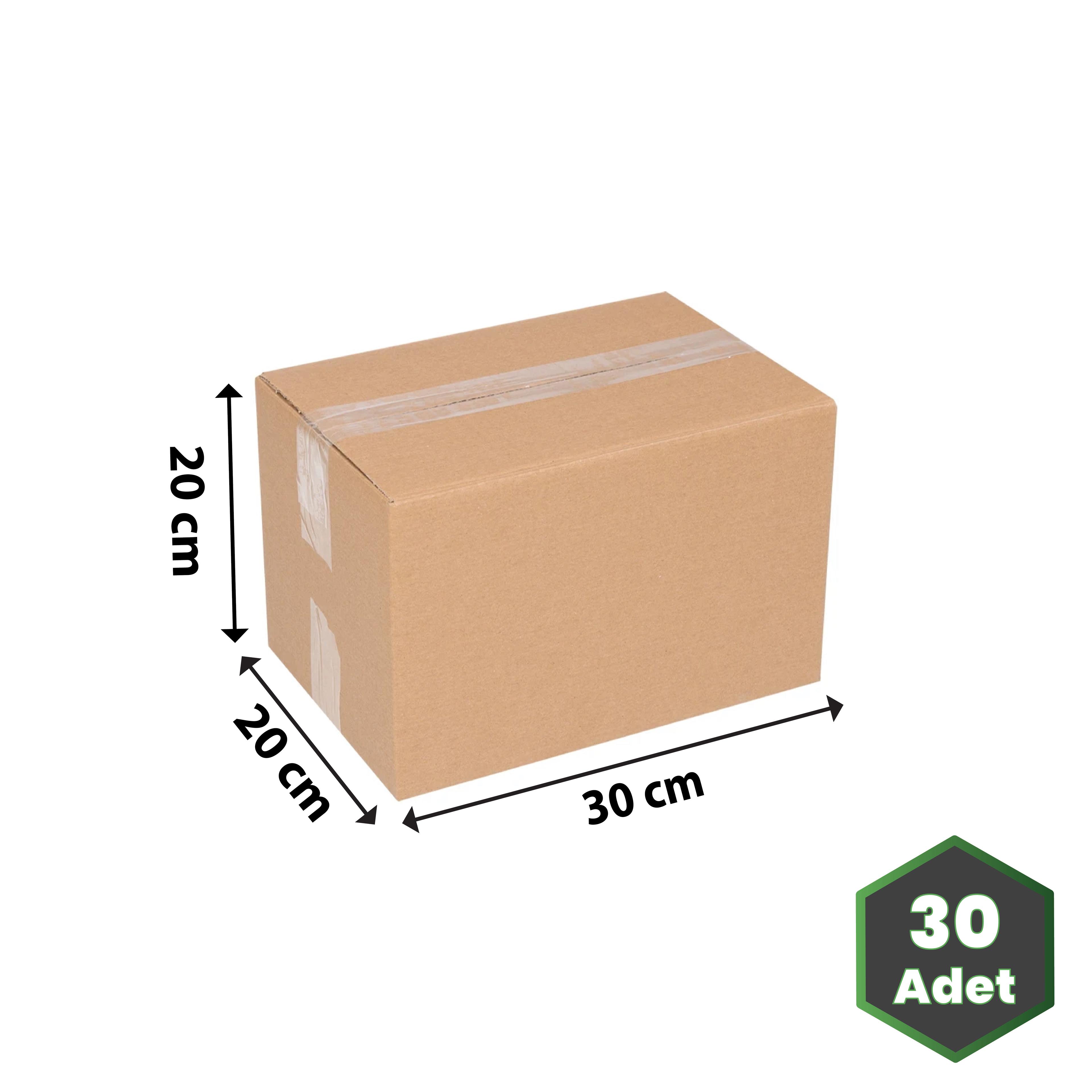 30x20x20 cm Çift Oluklu Kraft Taşıma Kolisi 