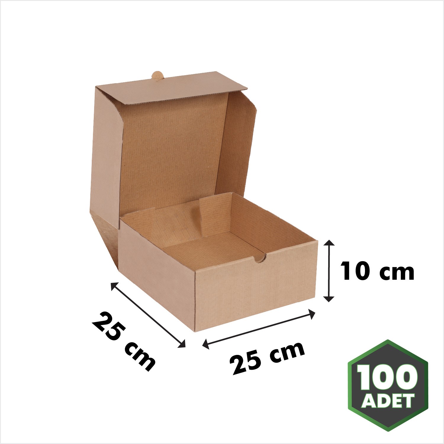 25x25x10 cm Kraft E-ticaret Kutusu