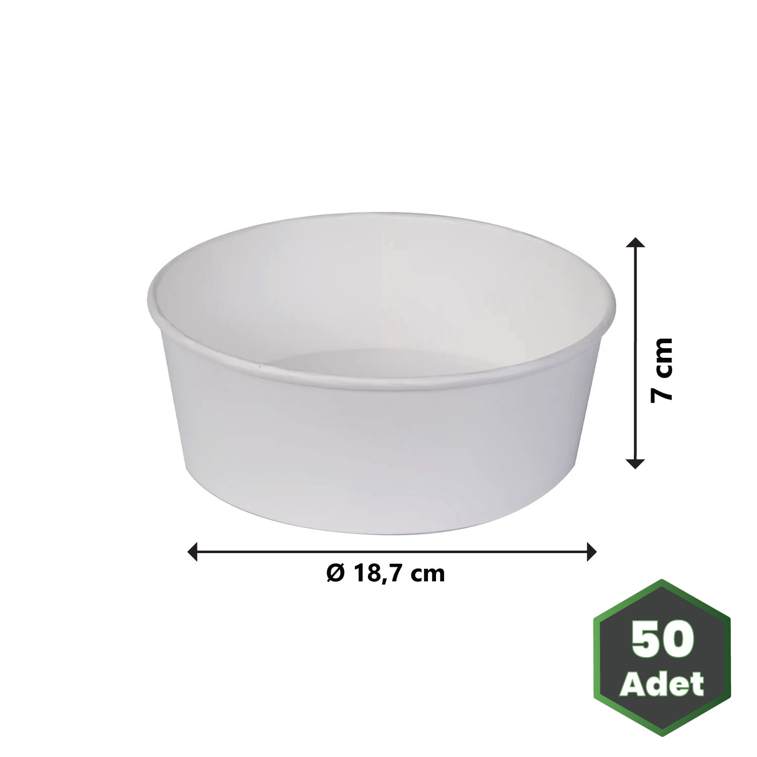 38 oz Beyaz Karton Gıda Kasesi