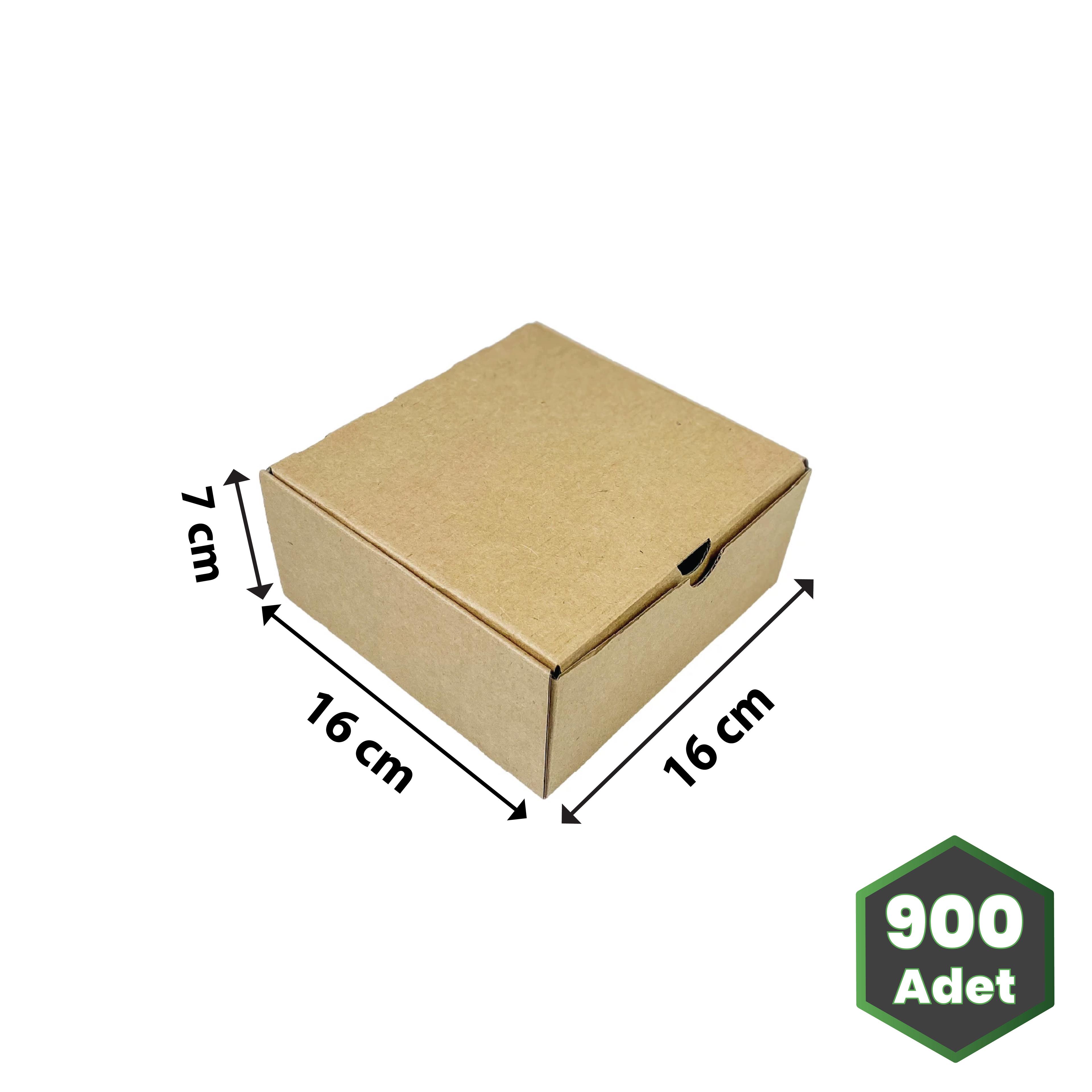 16x16x7 cm Kraft Kilitli E-Ticaret Kutusu