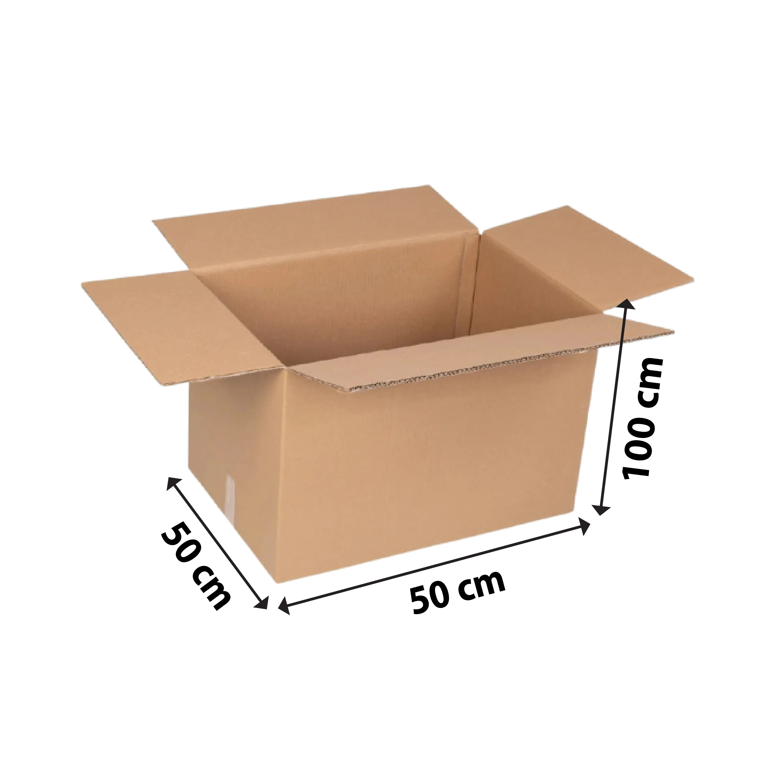 50x50x100 cm Taşıma Kolisi Kraft Tek Oluklu