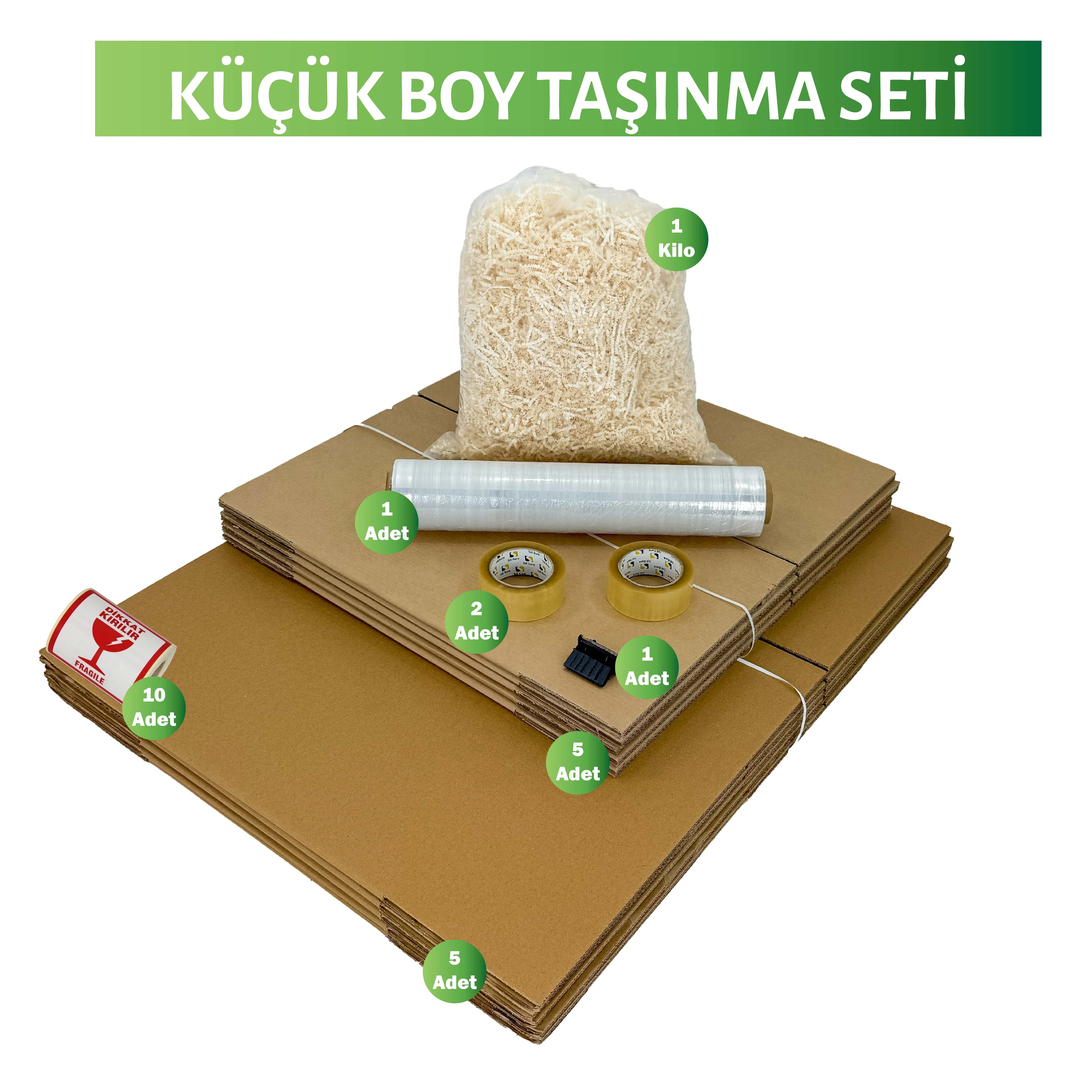 Küçük Boy Taşınma Kolisi Seti