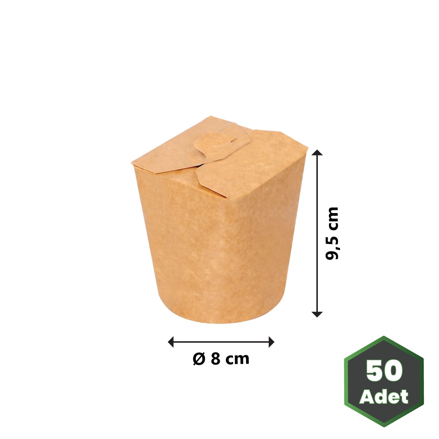 16 oz Kraft Karton Noodle ve Döner Box