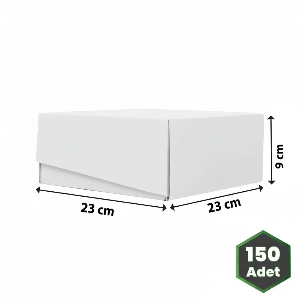 23x23x9 cm Beyaz E-ticaret Kutusu