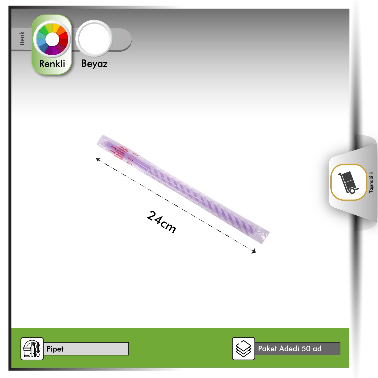 Jelatinli Frozen Pipet Renkli PİPETİX