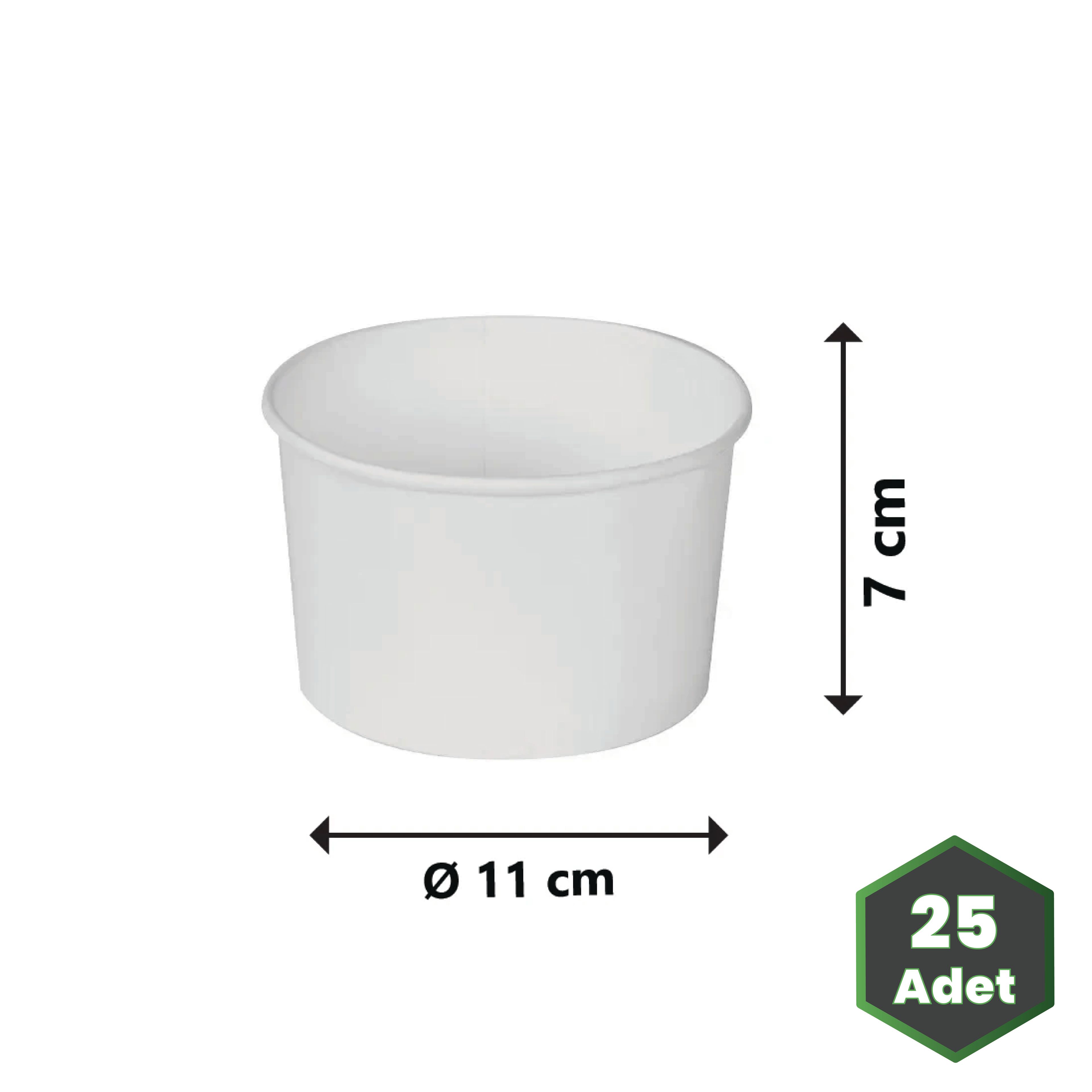 16 oz Beyaz Karton Gıda Kasesi