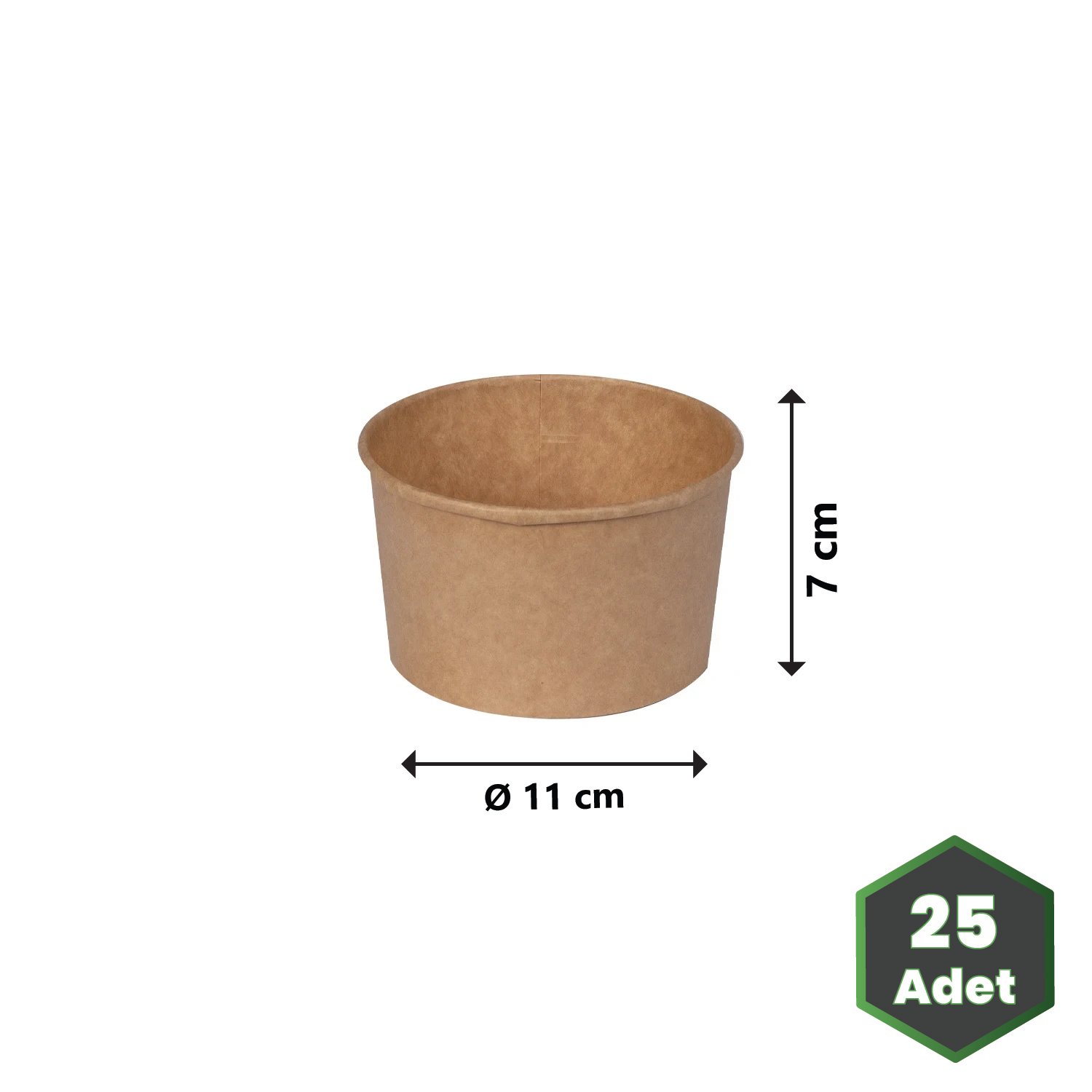 16 oz Kraft Karton Gıda Kasesi