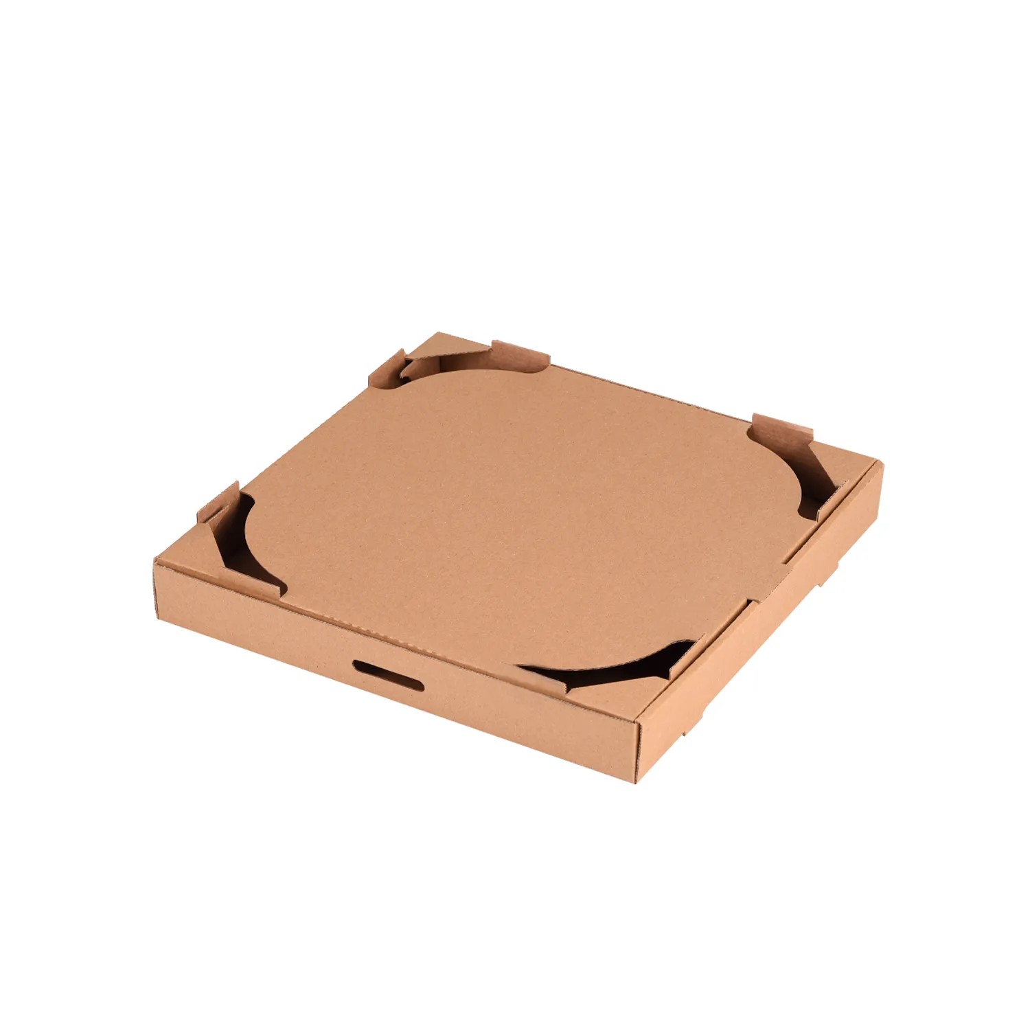 Dilim Pizza Kutusu Üstü Kesikli Kraft 16x16x4 cm