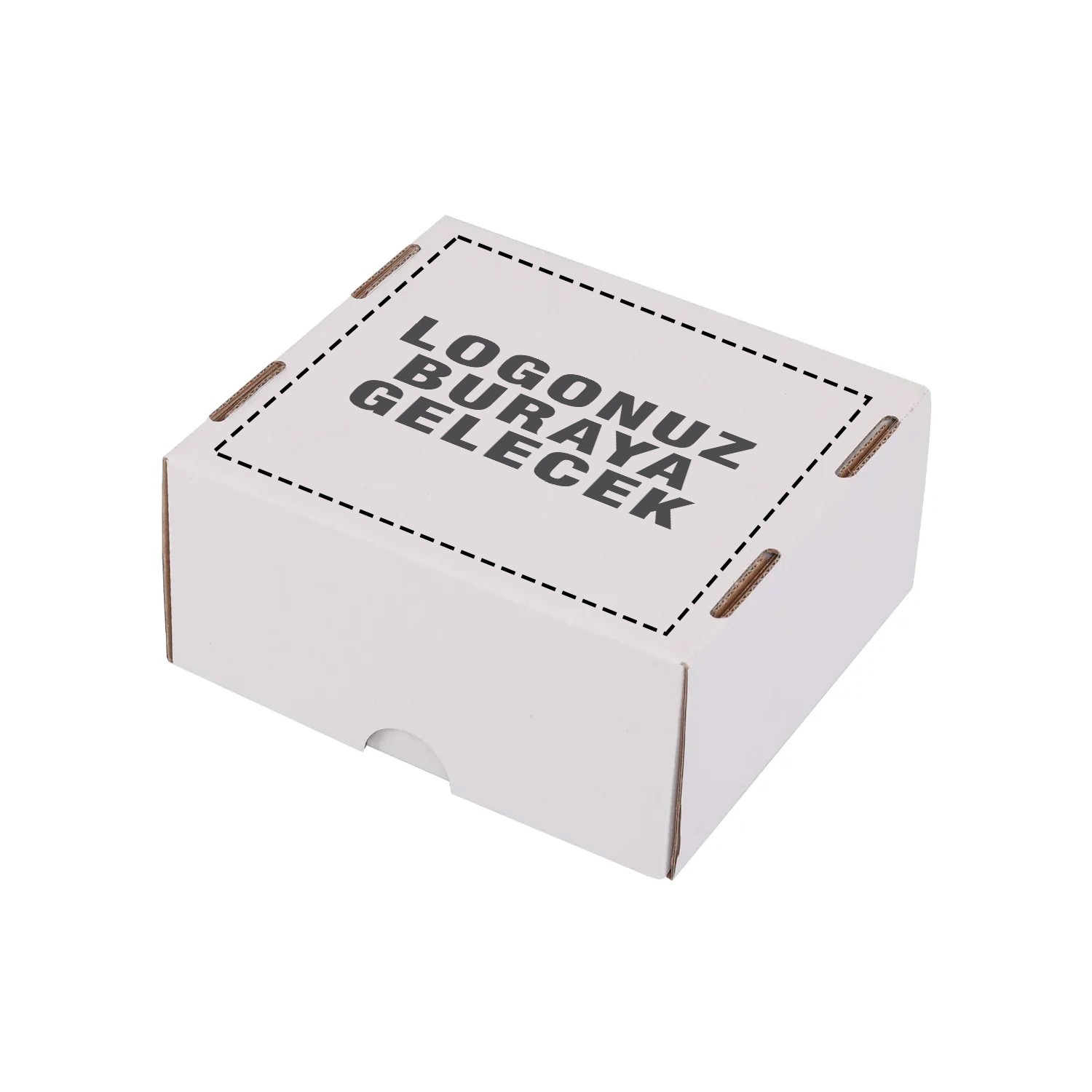 16x15x8 cm Beyaz E-ticaret Kutusu Gövde+Kapak