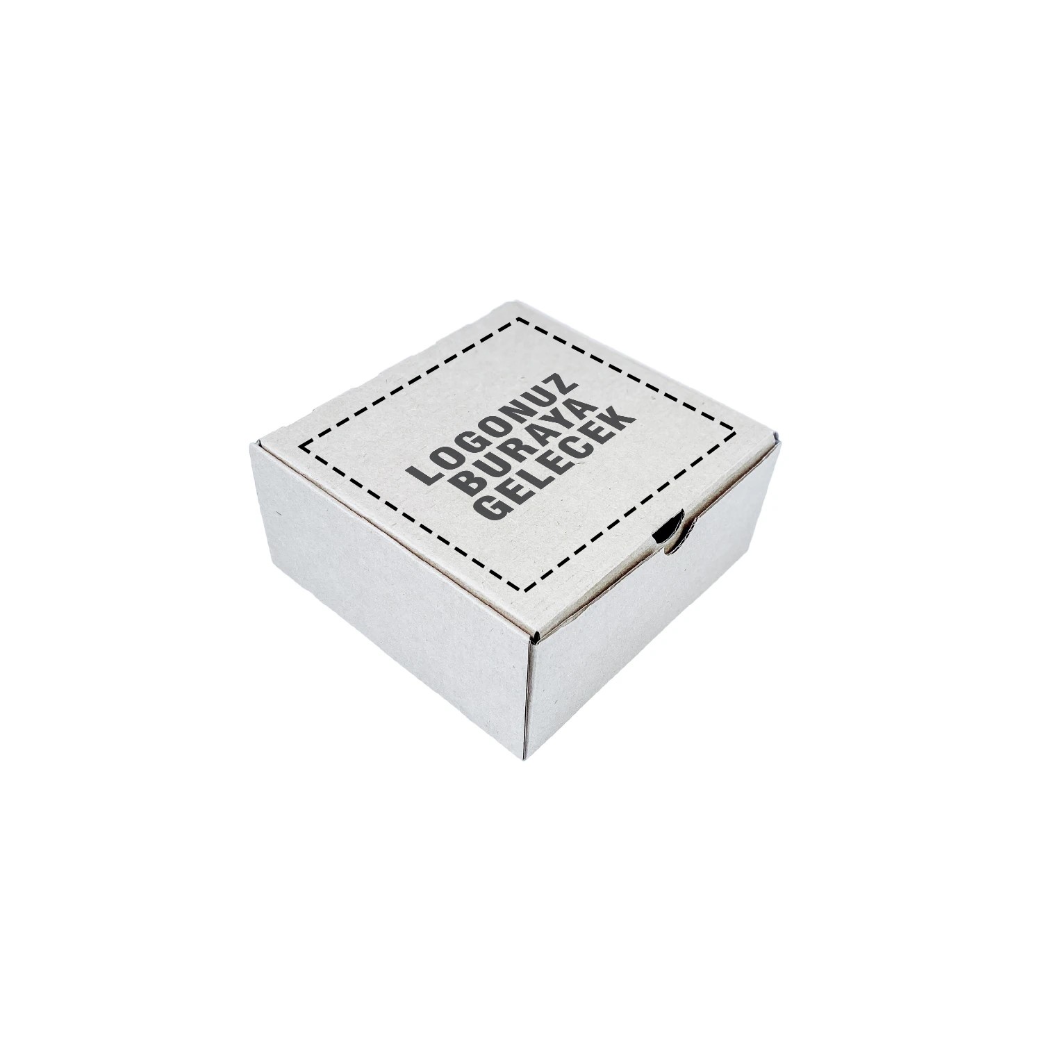 16x16x7 cm Beyaz Kilitli E-Ticaret Kutusu