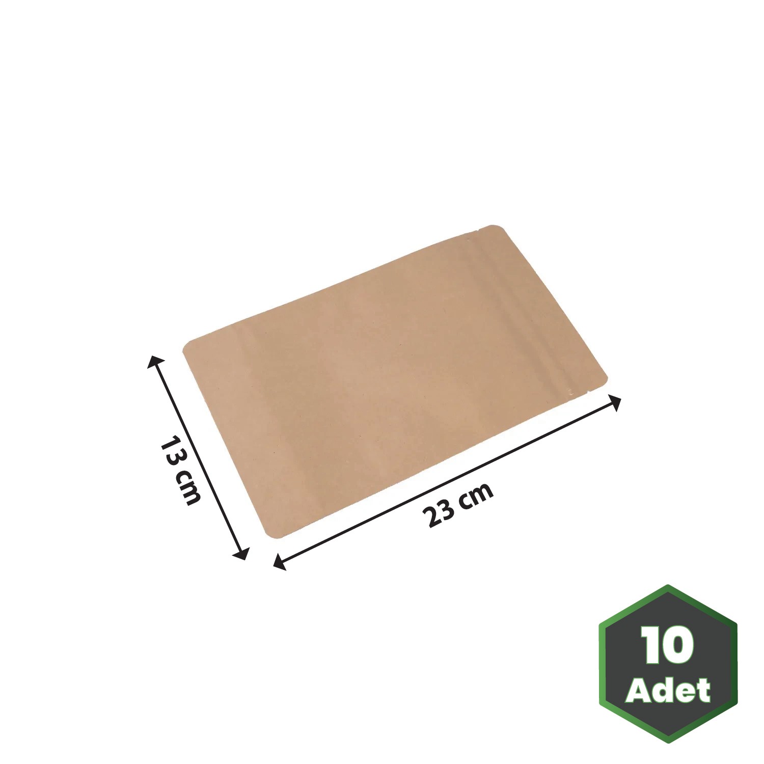 13x23 cm Kraft Alüminyum Doypack