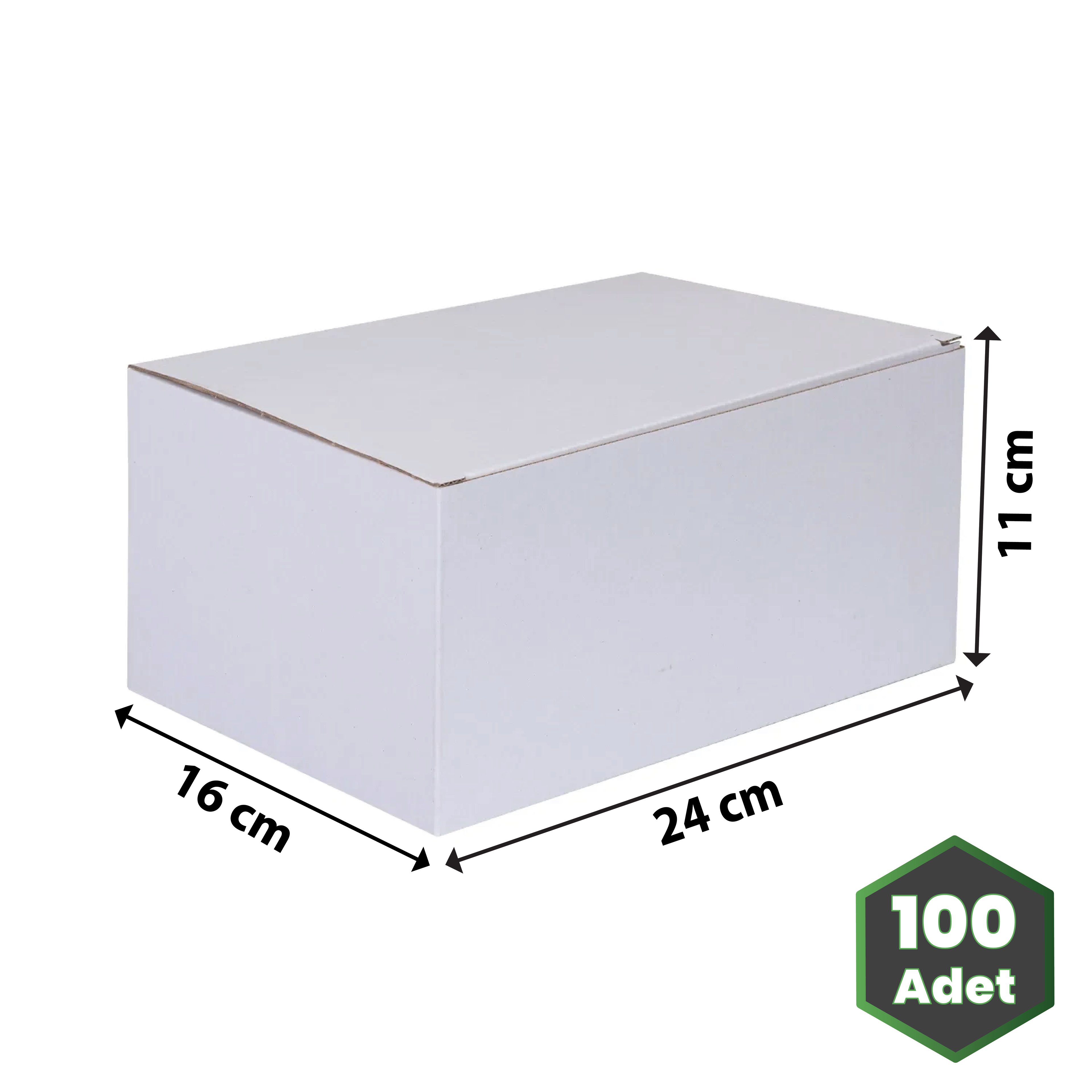 24x16x11 cm Beyaz E-ticaret Kutusu
