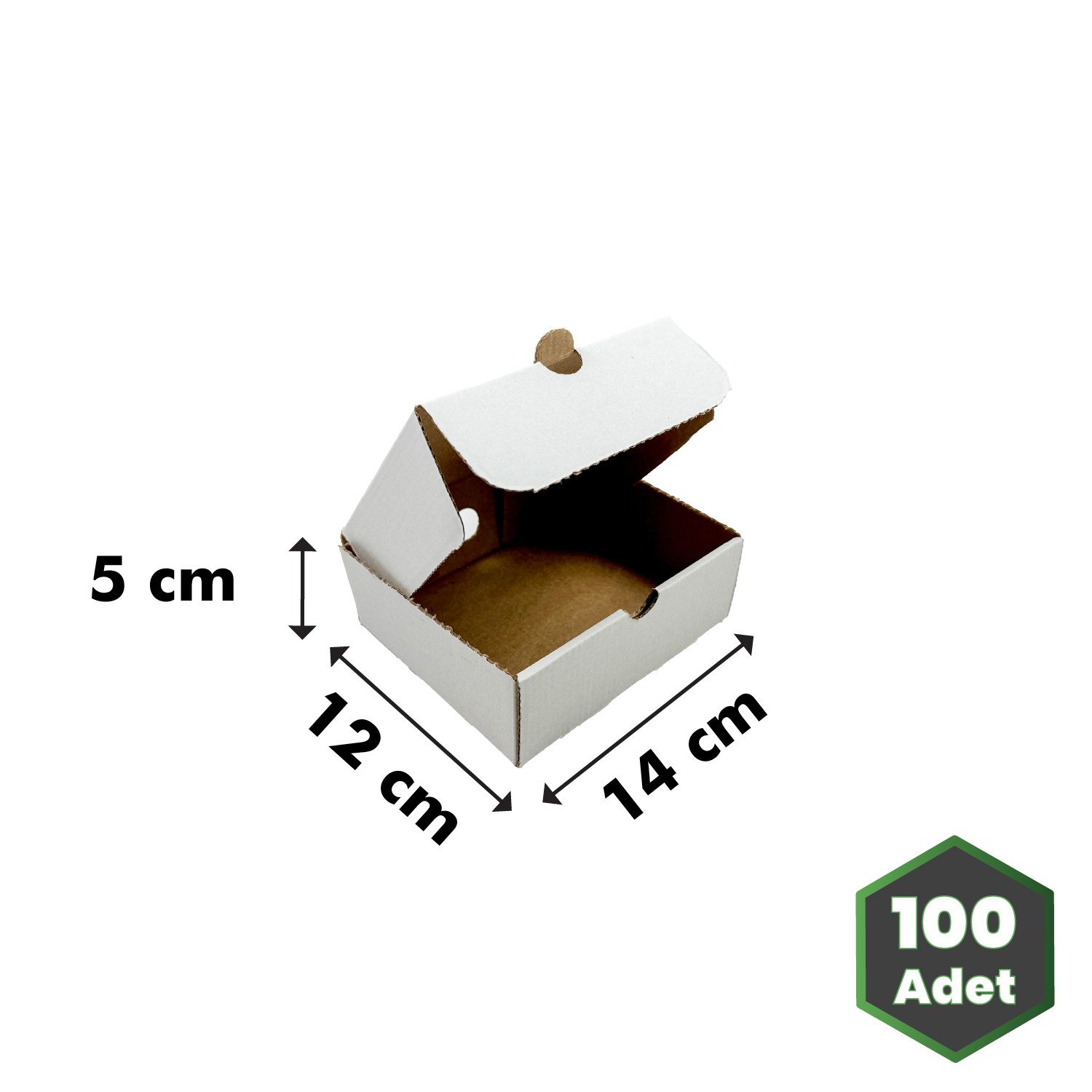 14x12x5 cm Beyaz E-ticaret Kutusu