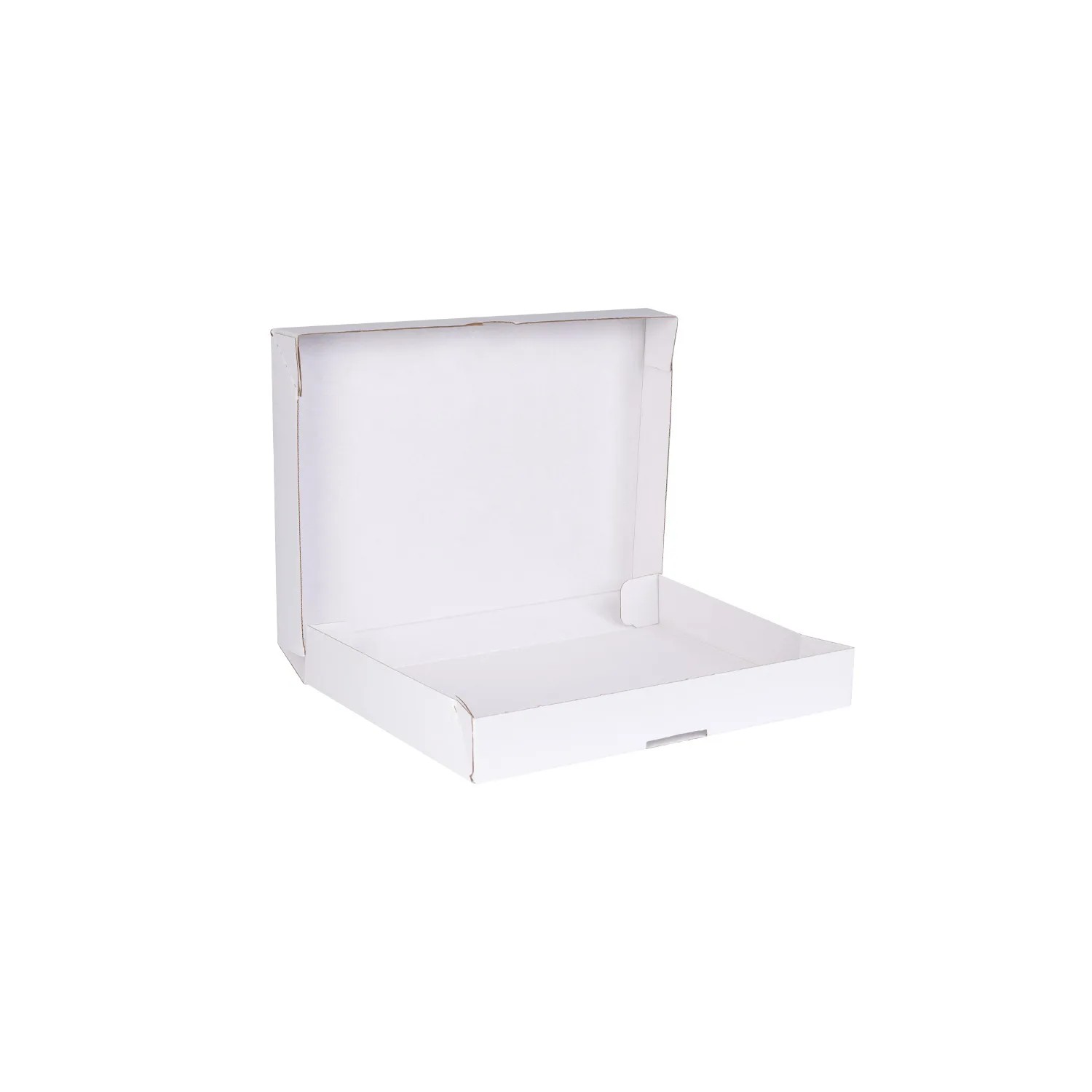 35x25x4,5 cm Beyaz Pizza Kutusu