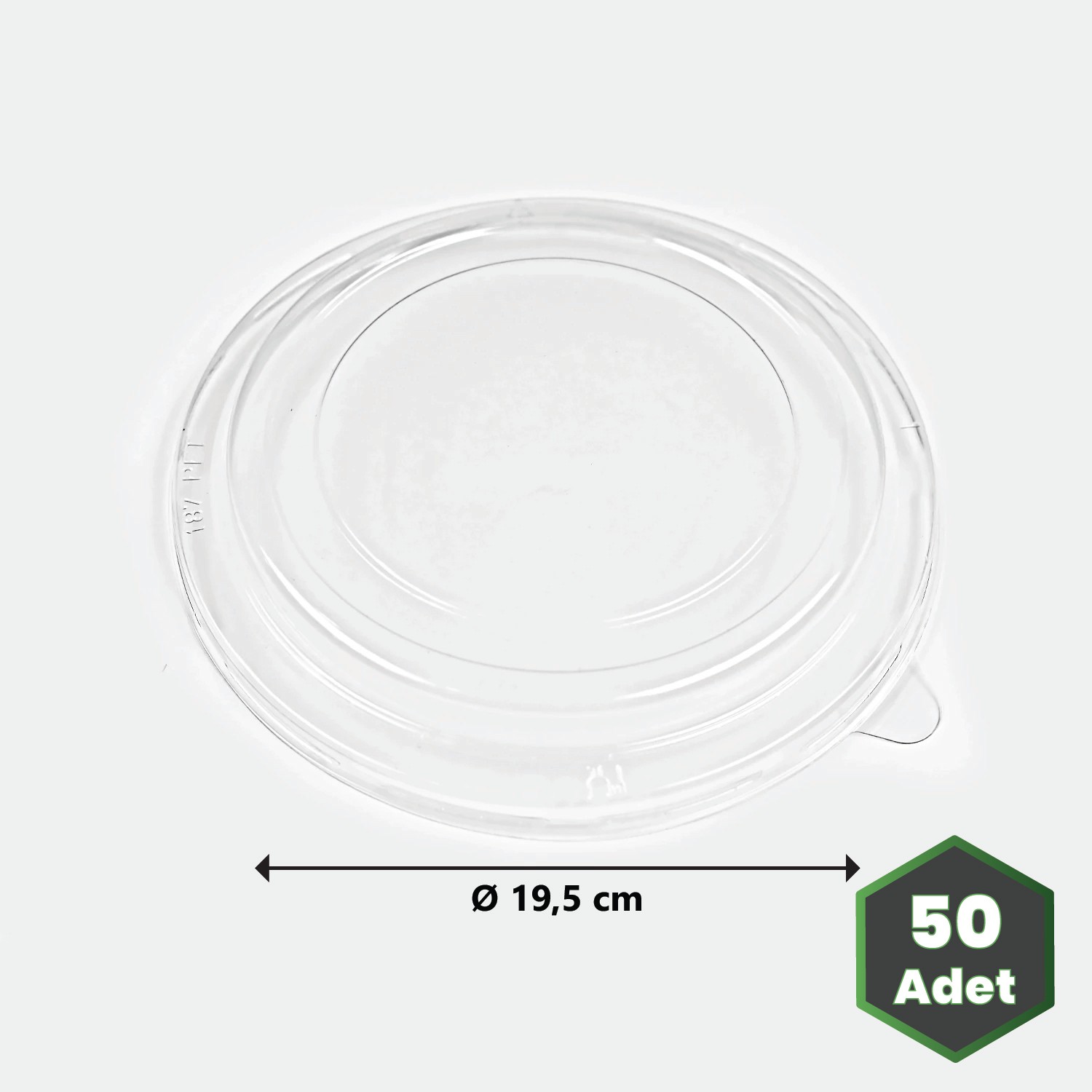 187 Çap Pet Düz Kapak 