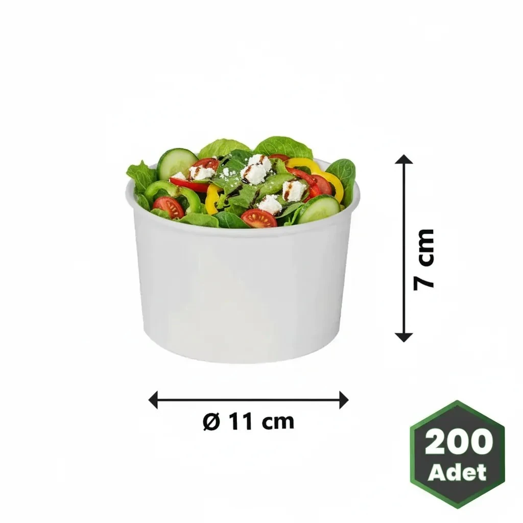 16 oz Beyaz Karton Gıda Kasesi