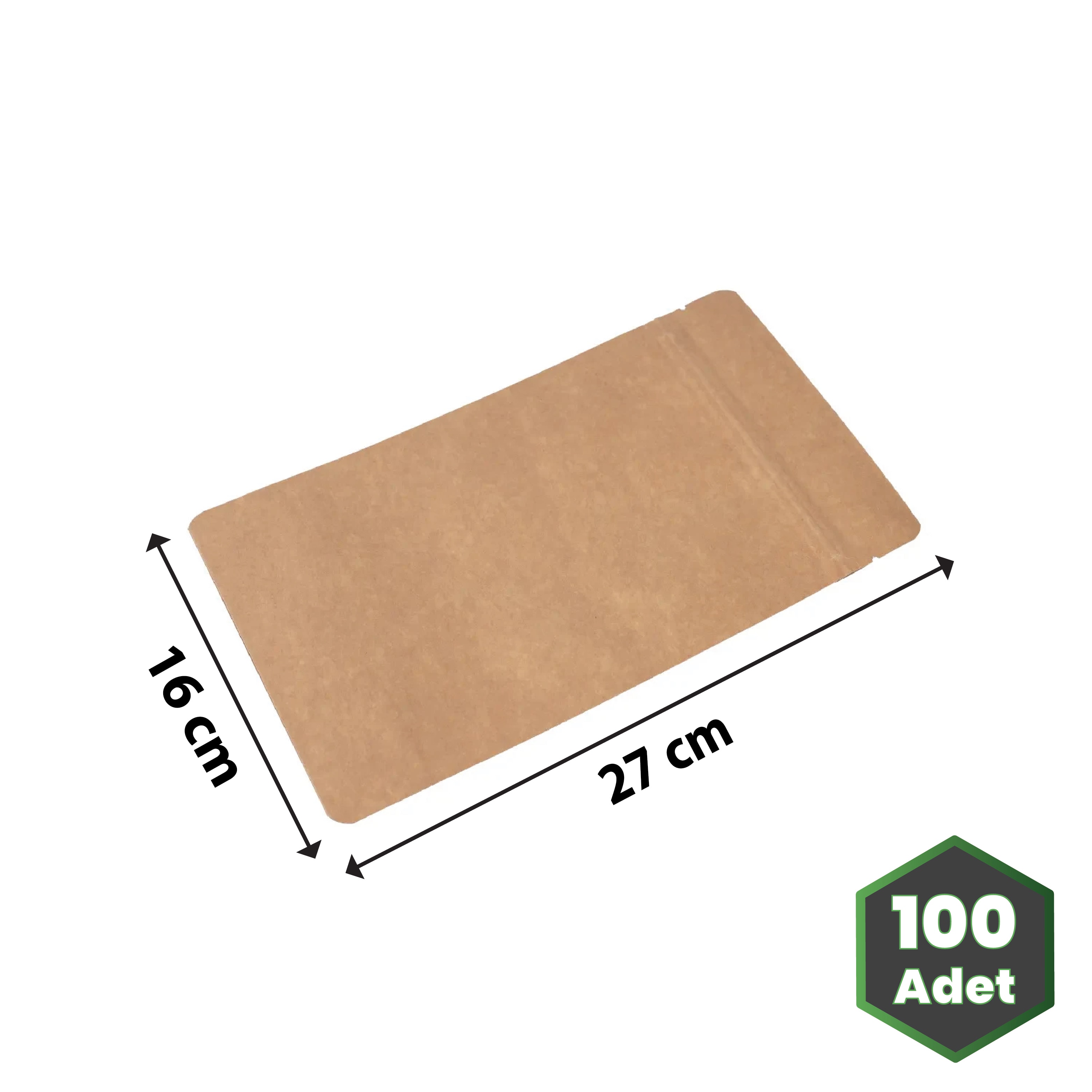 16x27 cm Kraft Alüminyum Doypack