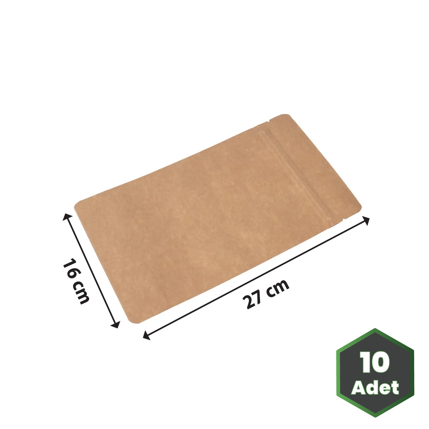 16x27 cm Kraft Alüminyum Doypack