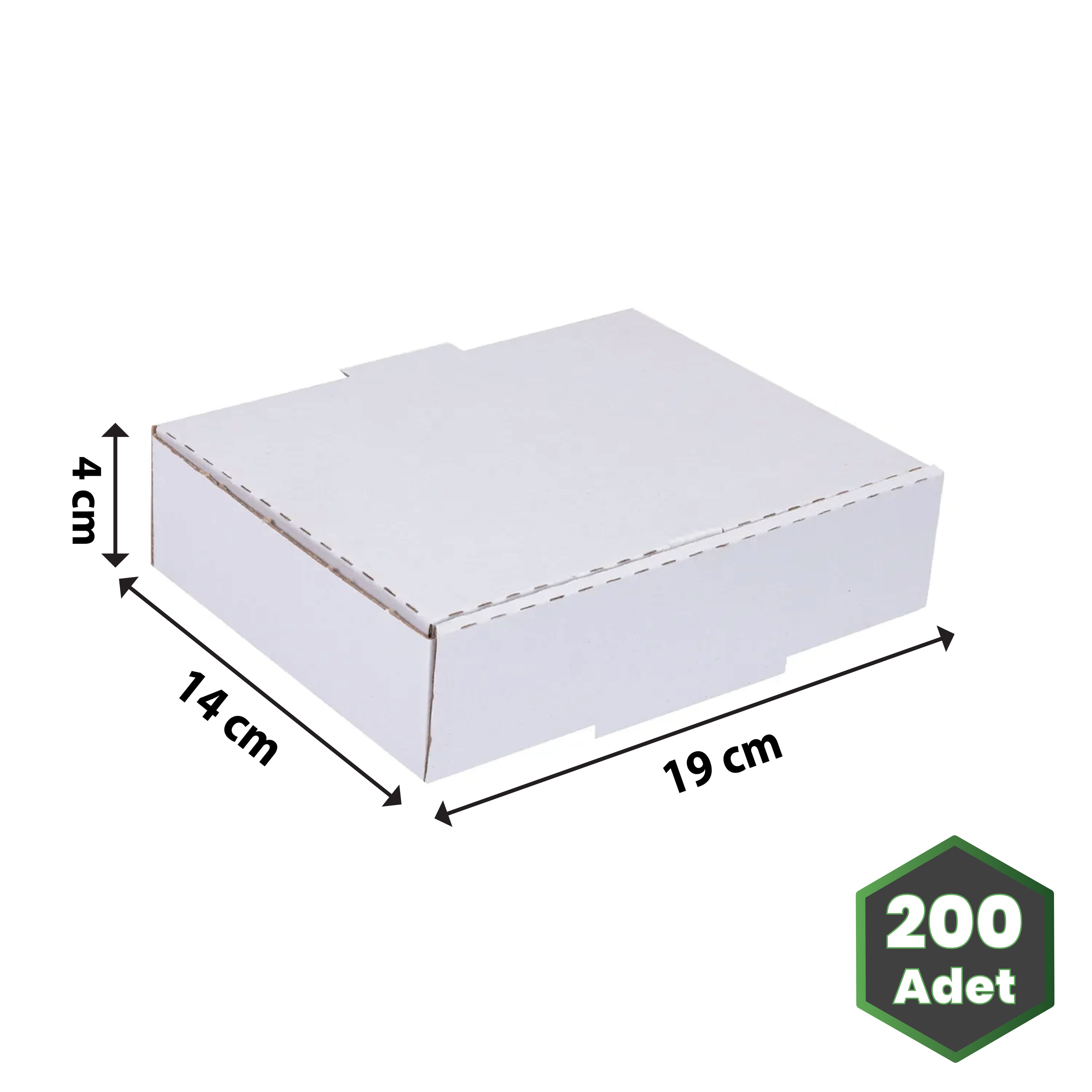19x14x4 cm Beyaz E-ticaret Kutusu