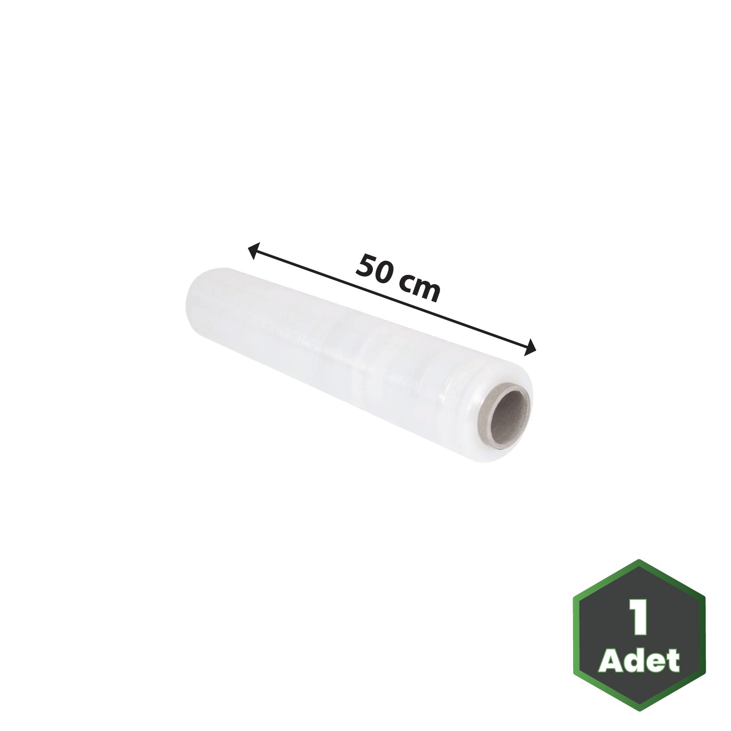 Palet Streç Film 17 mikron Şeffaf 50 cm X 300 m