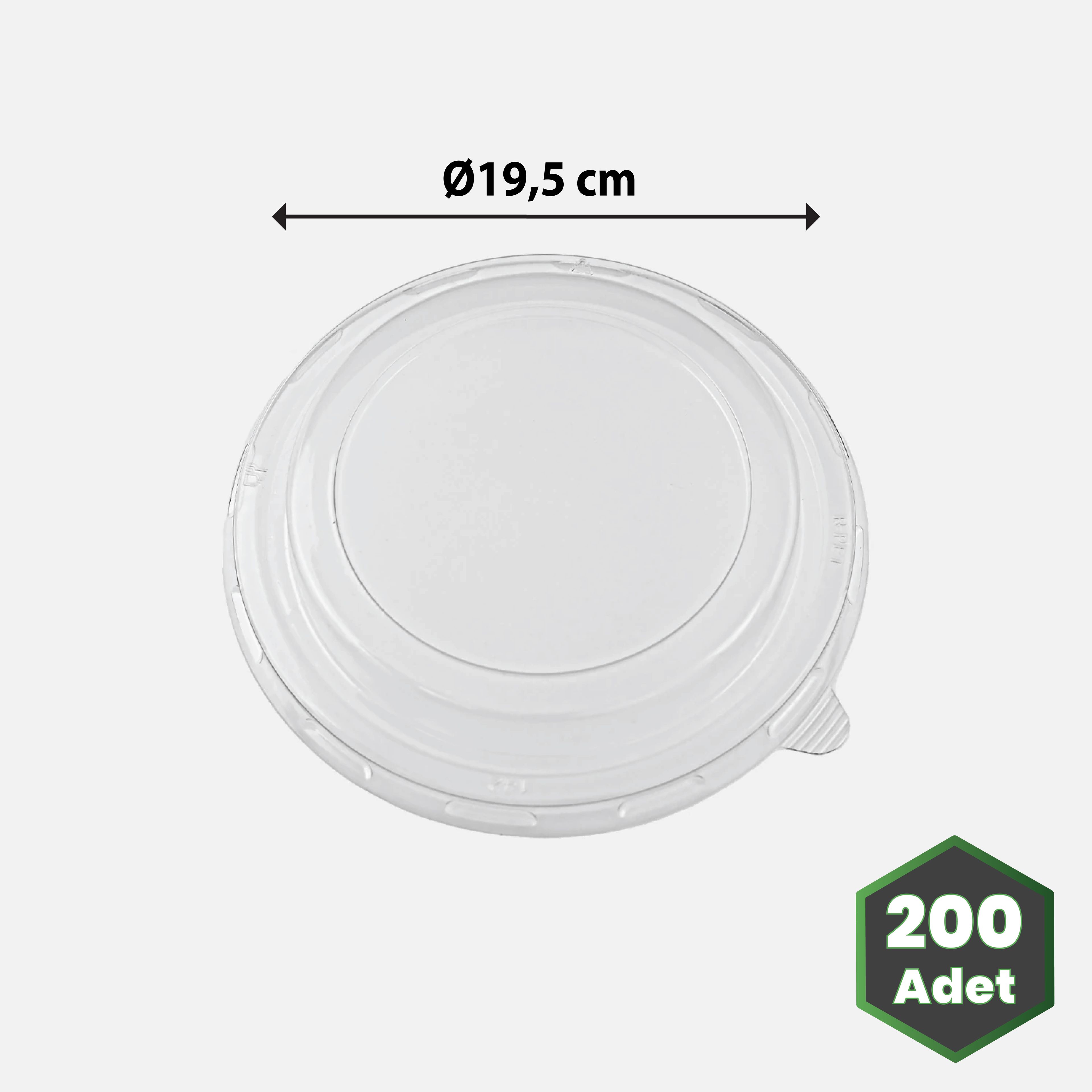 187 Çap Pet Düz Kapak 