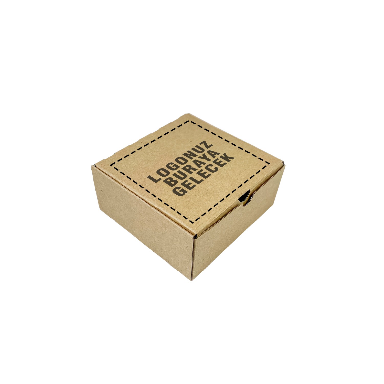 16x16x7 cm Kraft Kilitli E-Ticaret Kutusu