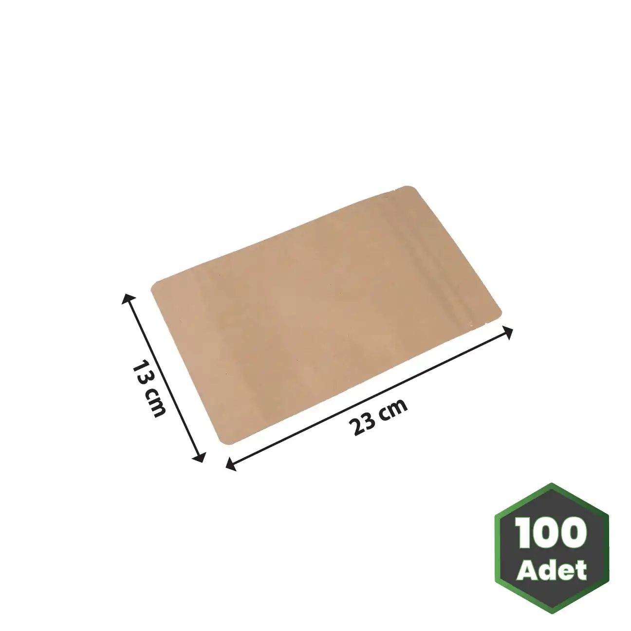 13x23 cm Kraft Alüminyum Doypack