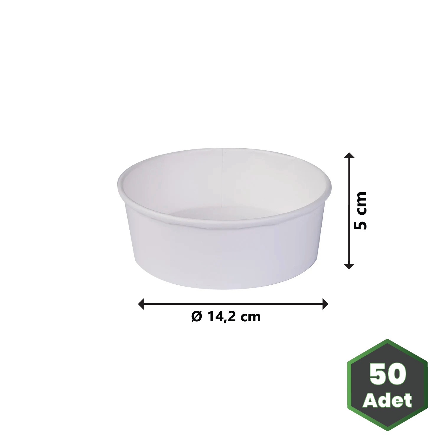 550 ml Beyaz Karton Gıda Kasesi