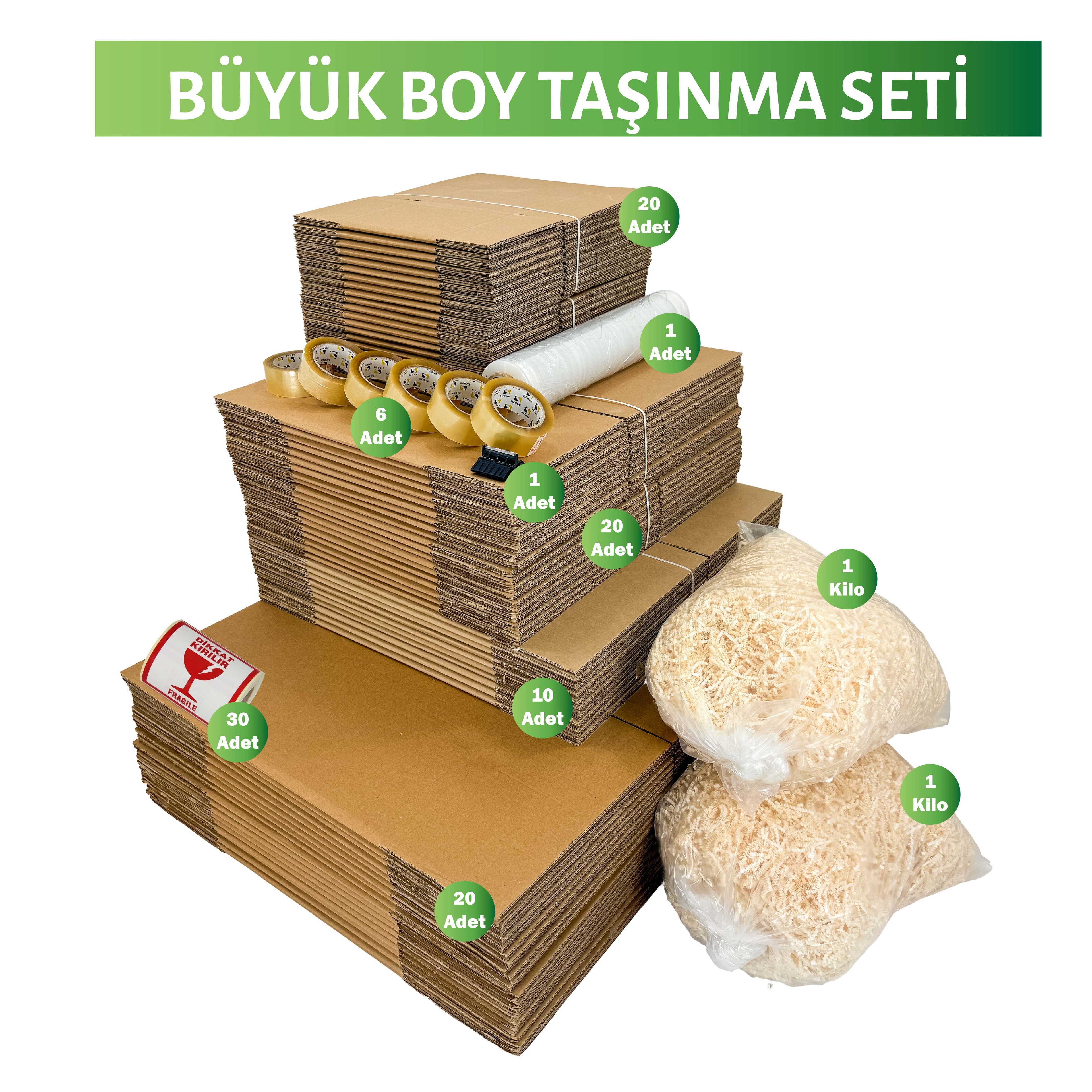 Büyük Boy Taşınma Kolisi Seti
