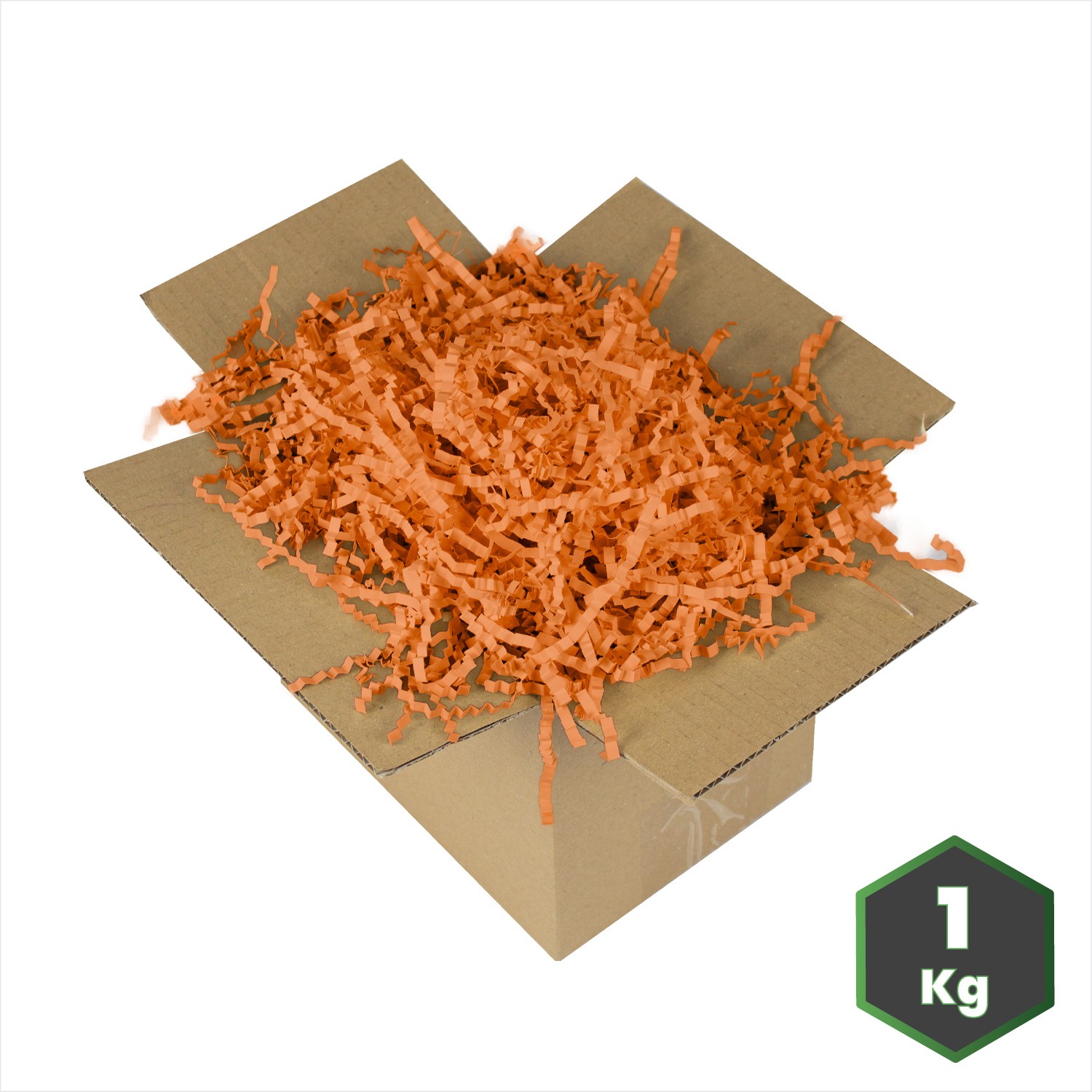 Turuncu Kırpık Kağıt Zikzak Dolgu Malzemesi 1 KG