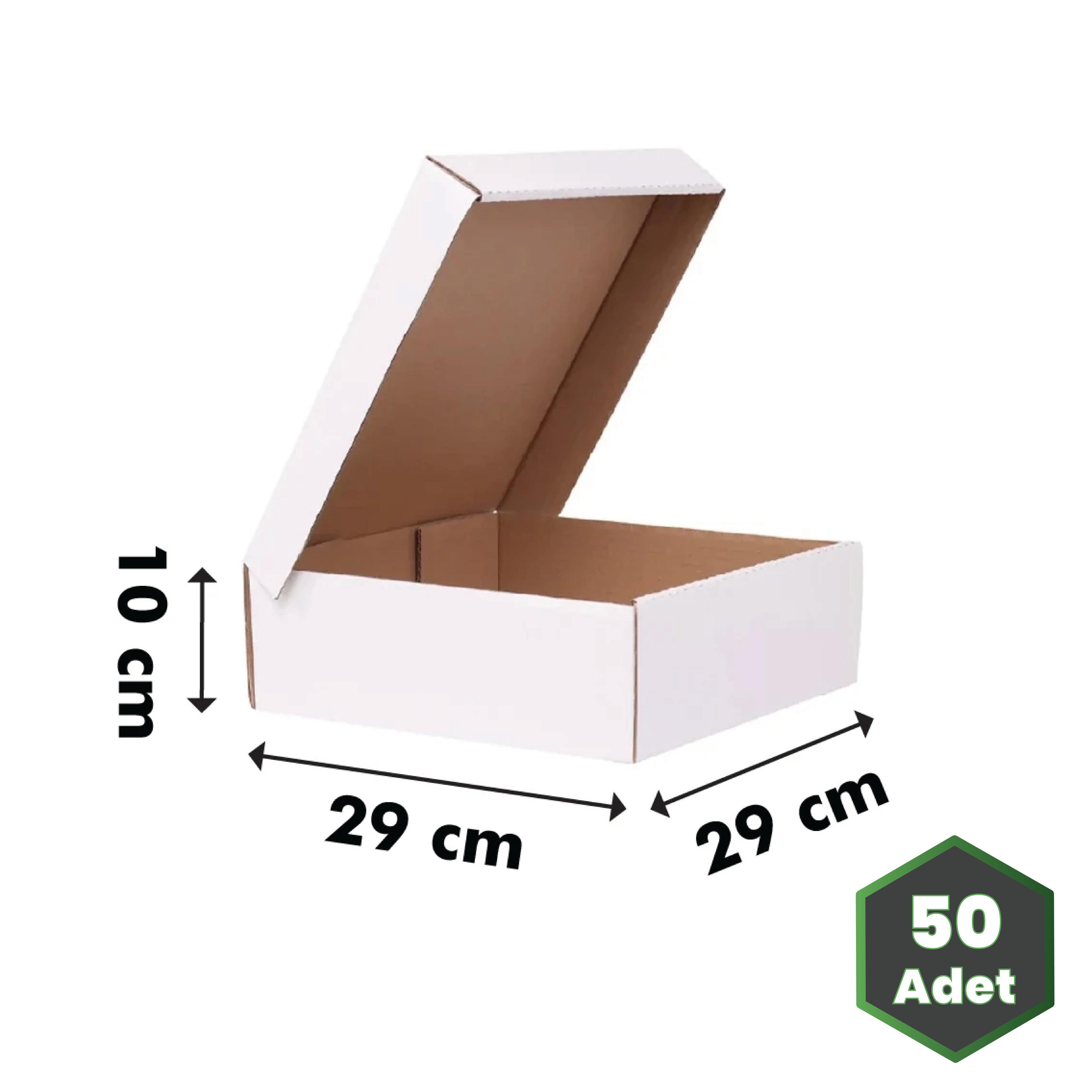 29x29x10 cm Beyaz E-ticaret Kutusu