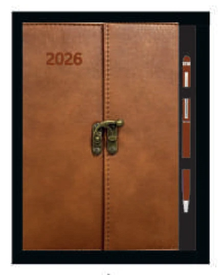 2026 Kilitli Ajanda + Kalem Set