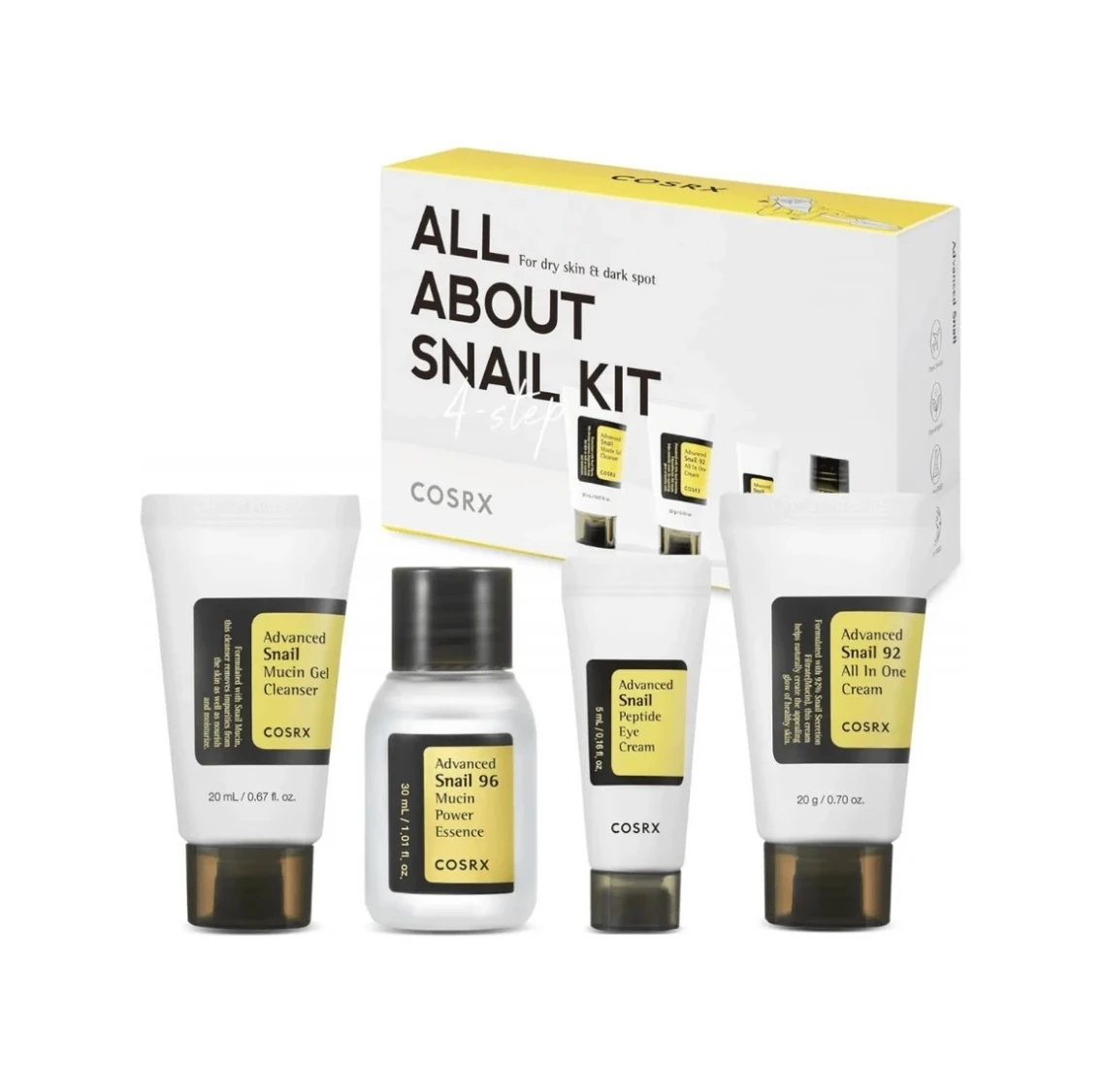 CosRx, All About Snail Kit, 4 Piece Kit