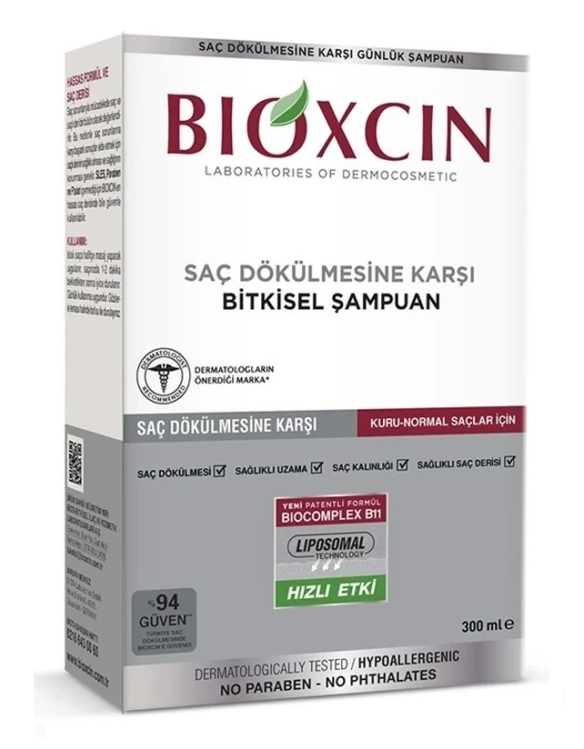 BIOXCIN Classic Anti Hair Loss Shampoo for Dry / Normal Hair 300ml