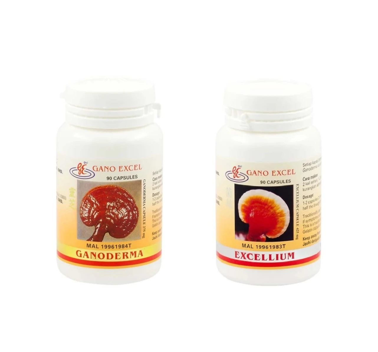 Gano Excel Excellium 90 + Ganoderma Lucidum 90, Reishi Lingzhi