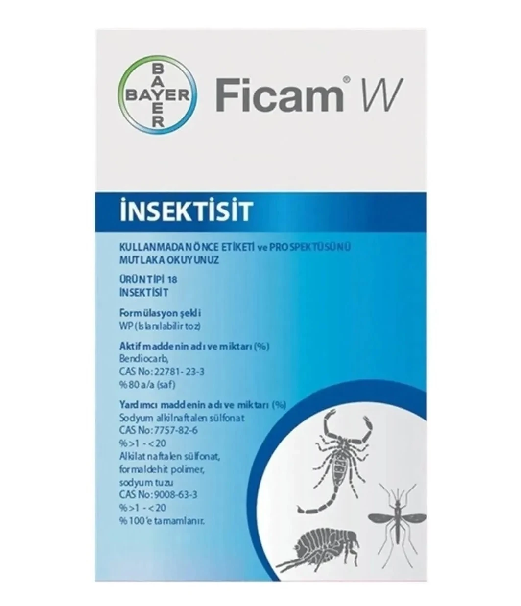 BAYER FICAM W Insecticide Wasps, Fleas, Ants, Bedbugs, Cockroaches 62,5G